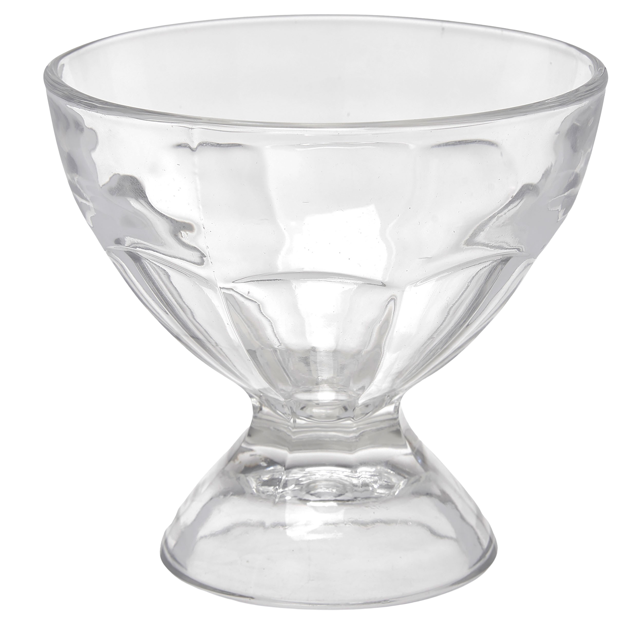 6-tlg. Set Eisbecher / Dessertschalen aus Glas mit Fuß