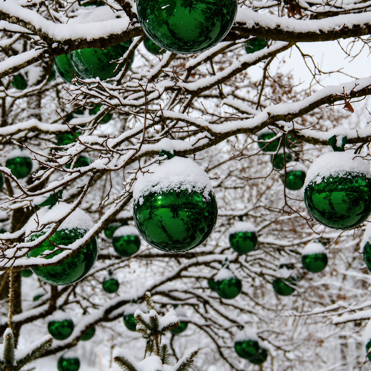 XXL Weihnachtskugeln für den Außenbereich Ø 20-30 cm - bruchfest - wetterfest