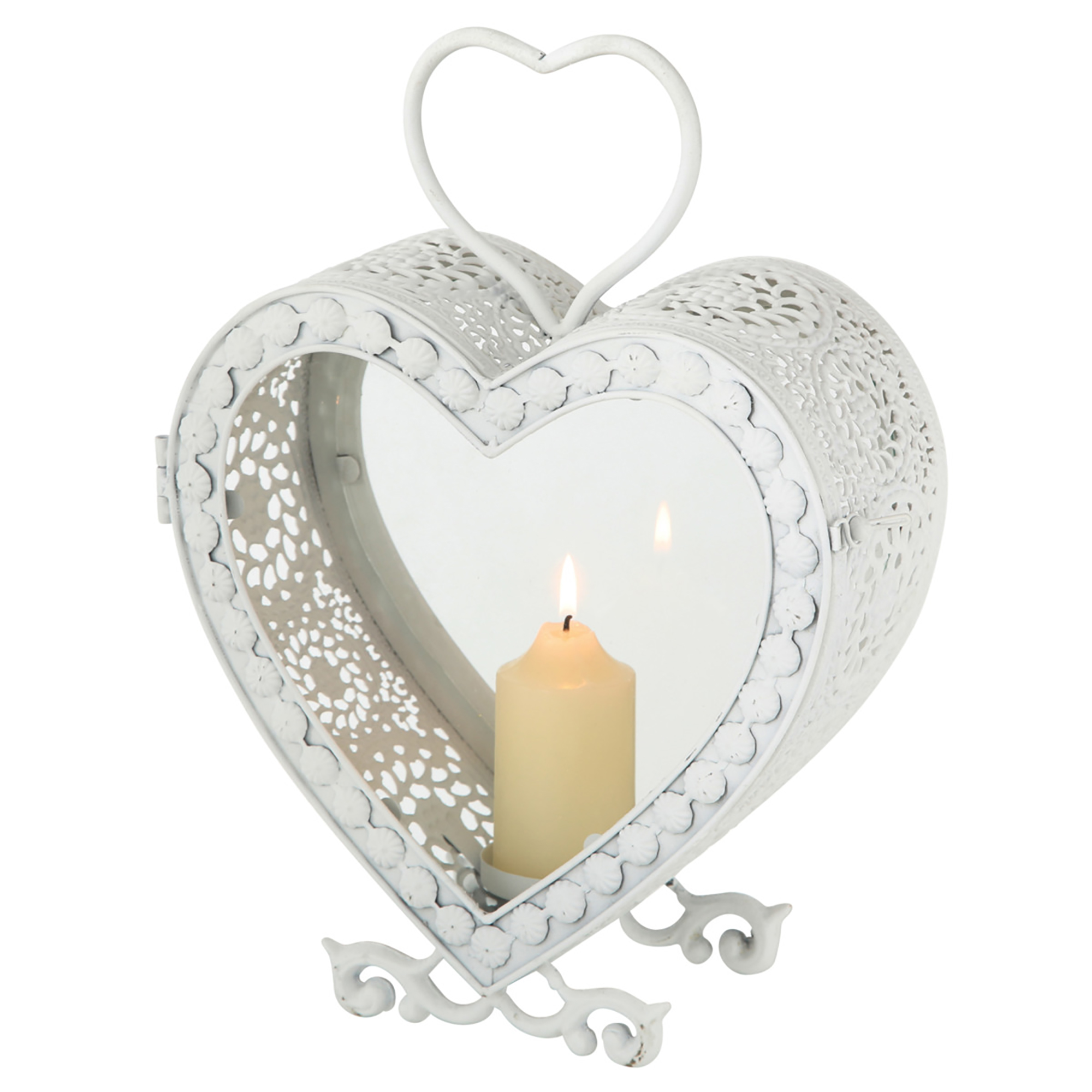Laterne "Heat & Soul" aus Eisen mit Gravur 35 x 10 cm (H/B)