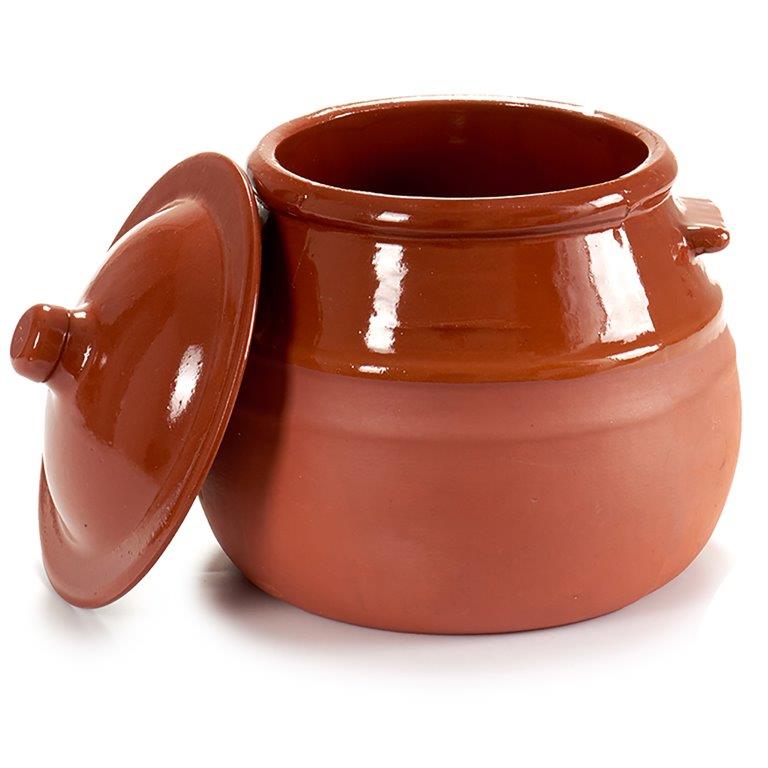 Tontopf Cocotte mit Deckel - ofenfest und hitzebeständig - verschiedene Größen