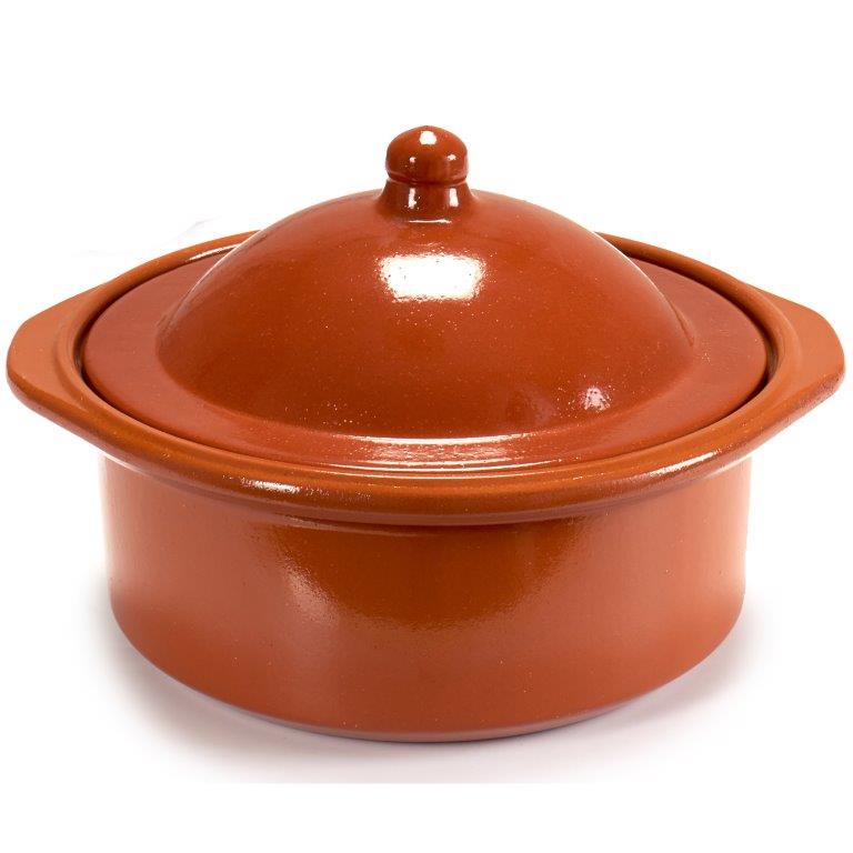 Tontopf Cocotte mit Deckel - ofenfest und hitzebeständig - verschiedene Größen