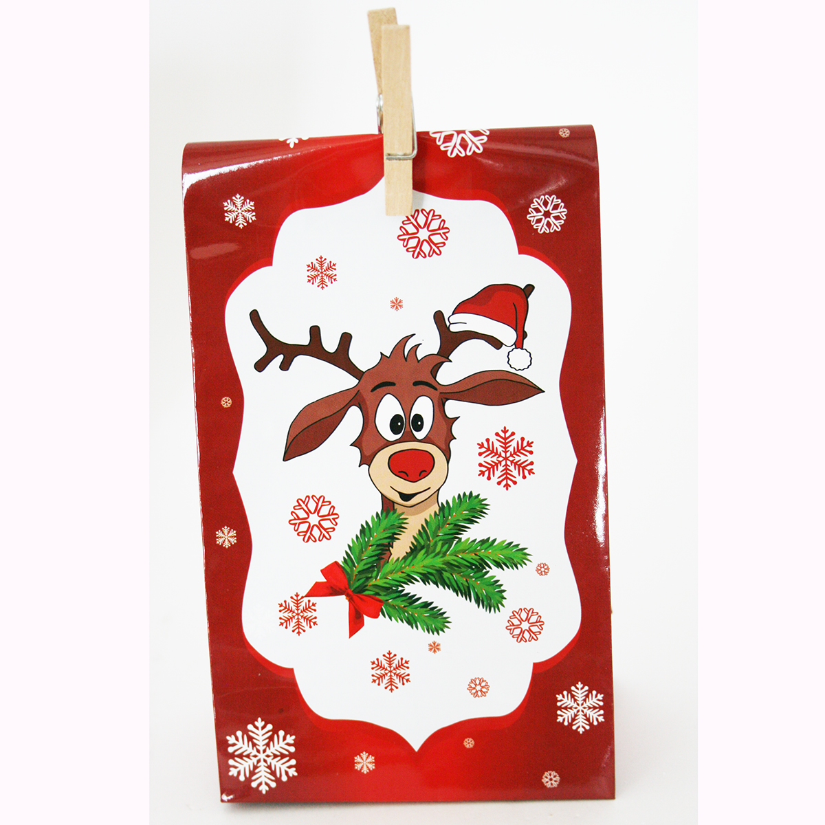 Adventskalender Didi mit 24 Tüten und 24 Mini-Holzklammern