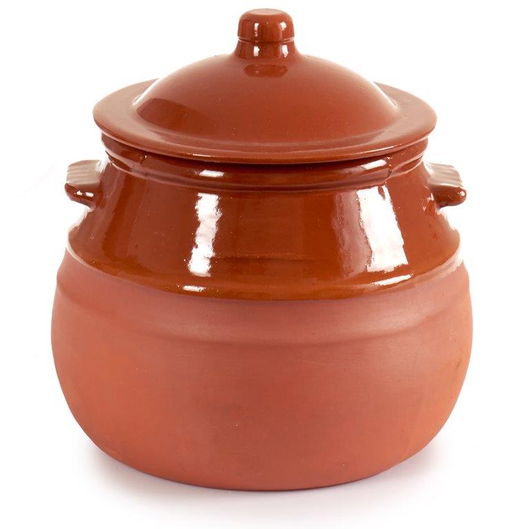 Tontopf Cocotte mit Deckel - ofenfest und hitzebeständig - verschiedene Größen