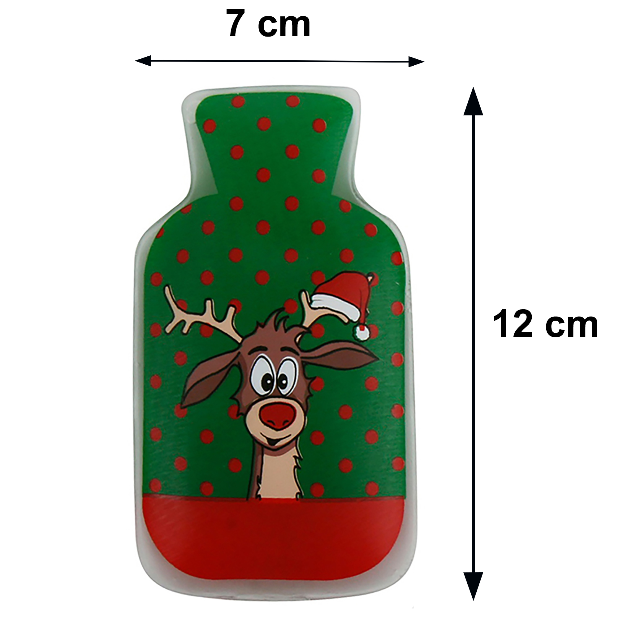 4 x Taschenwärmer Didi mit süßem Rentier-Motiv