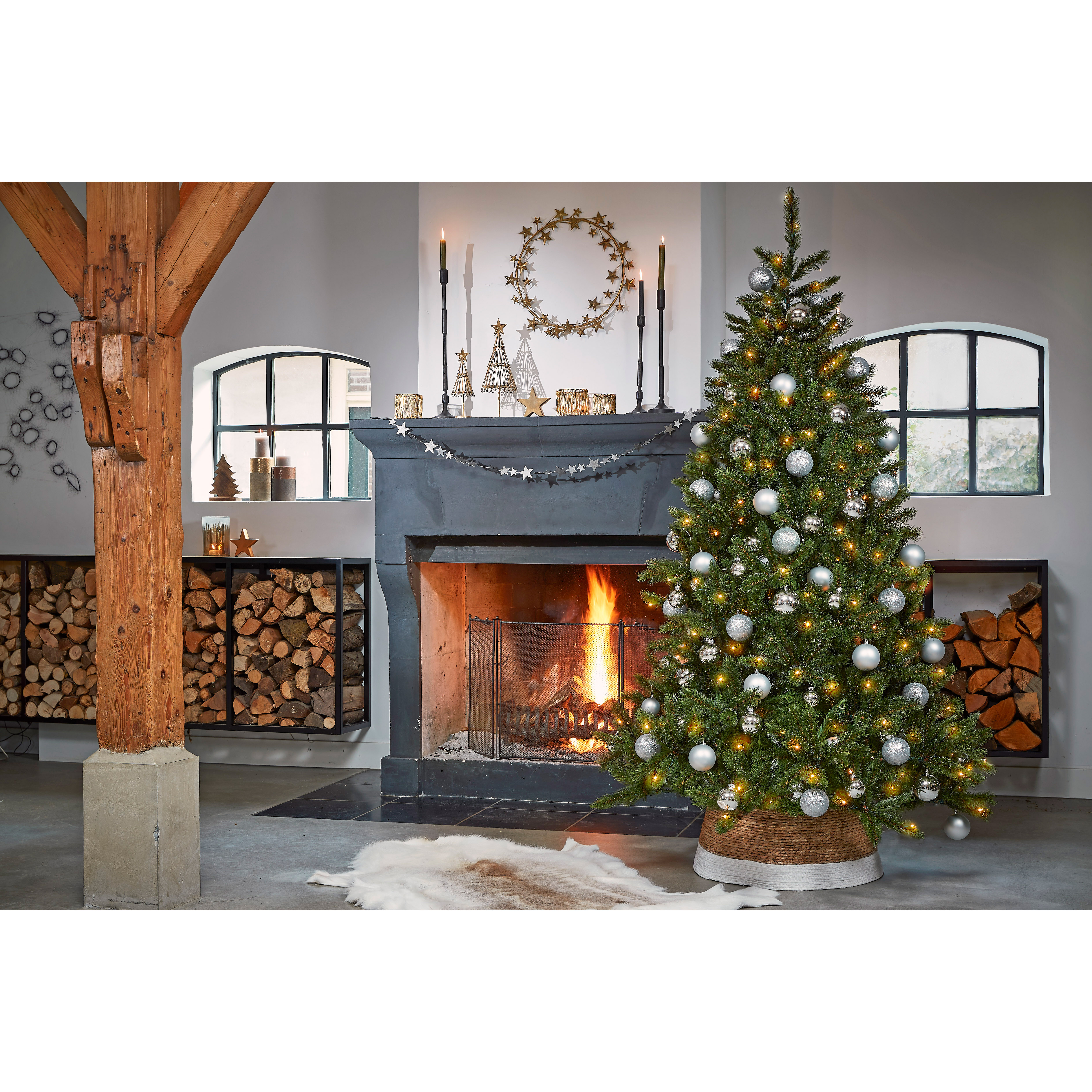 Großer künstlicher Tannenbaum - naturgetreu - H 185 oder 215 cm