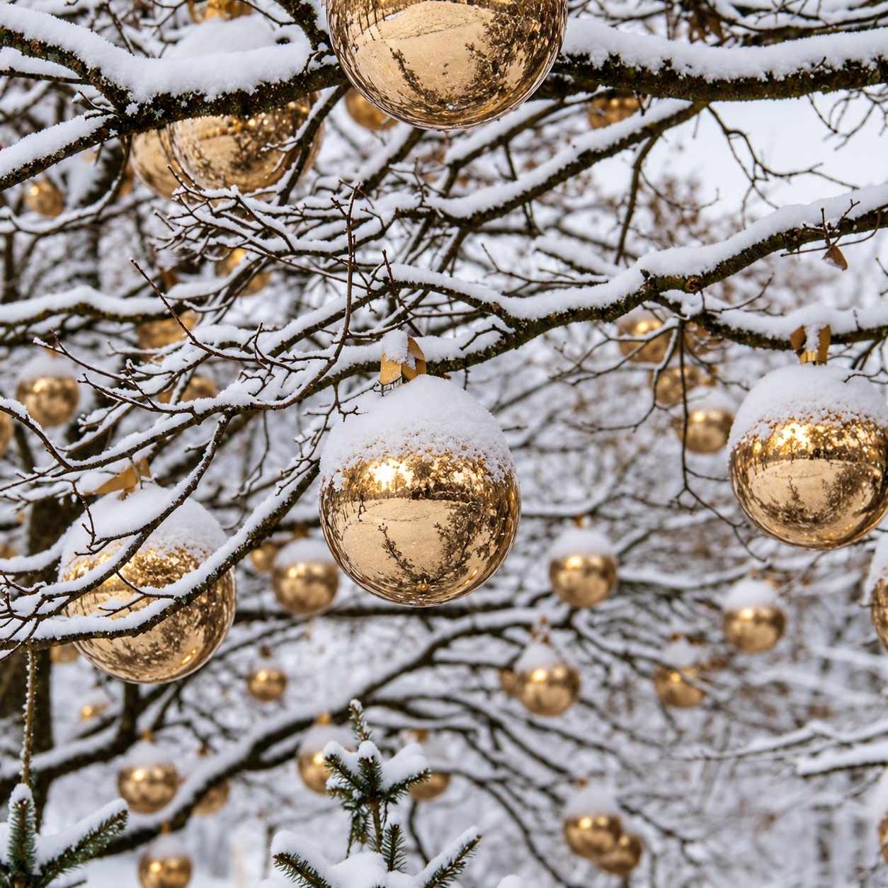 XXL Weihnachtskugeln für den Außenbereich Ø 20-30 cm - bruchfest - wetterfest