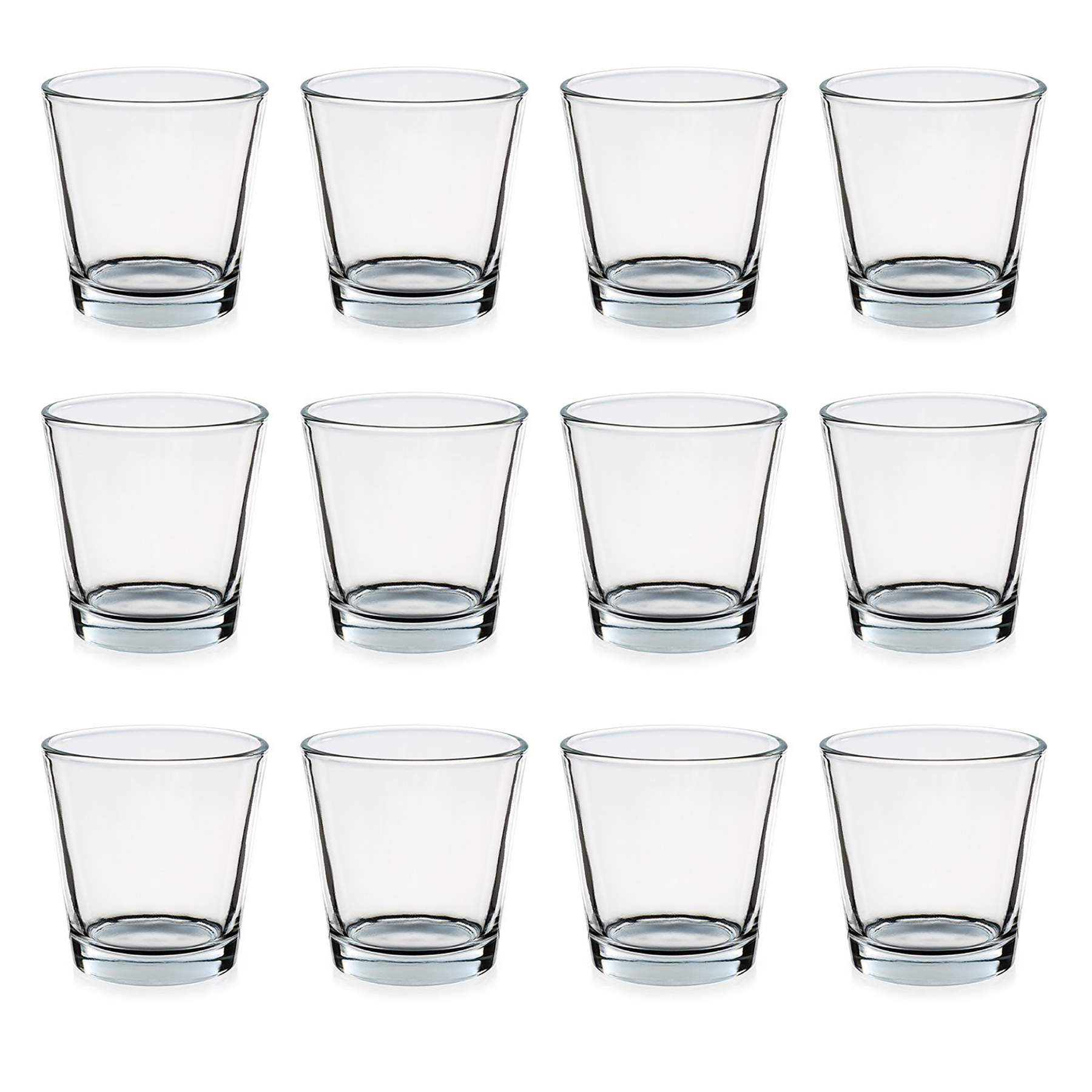 6 x Teelichtgläser - Dessertgläser Ø 10 cm - H 9 cm