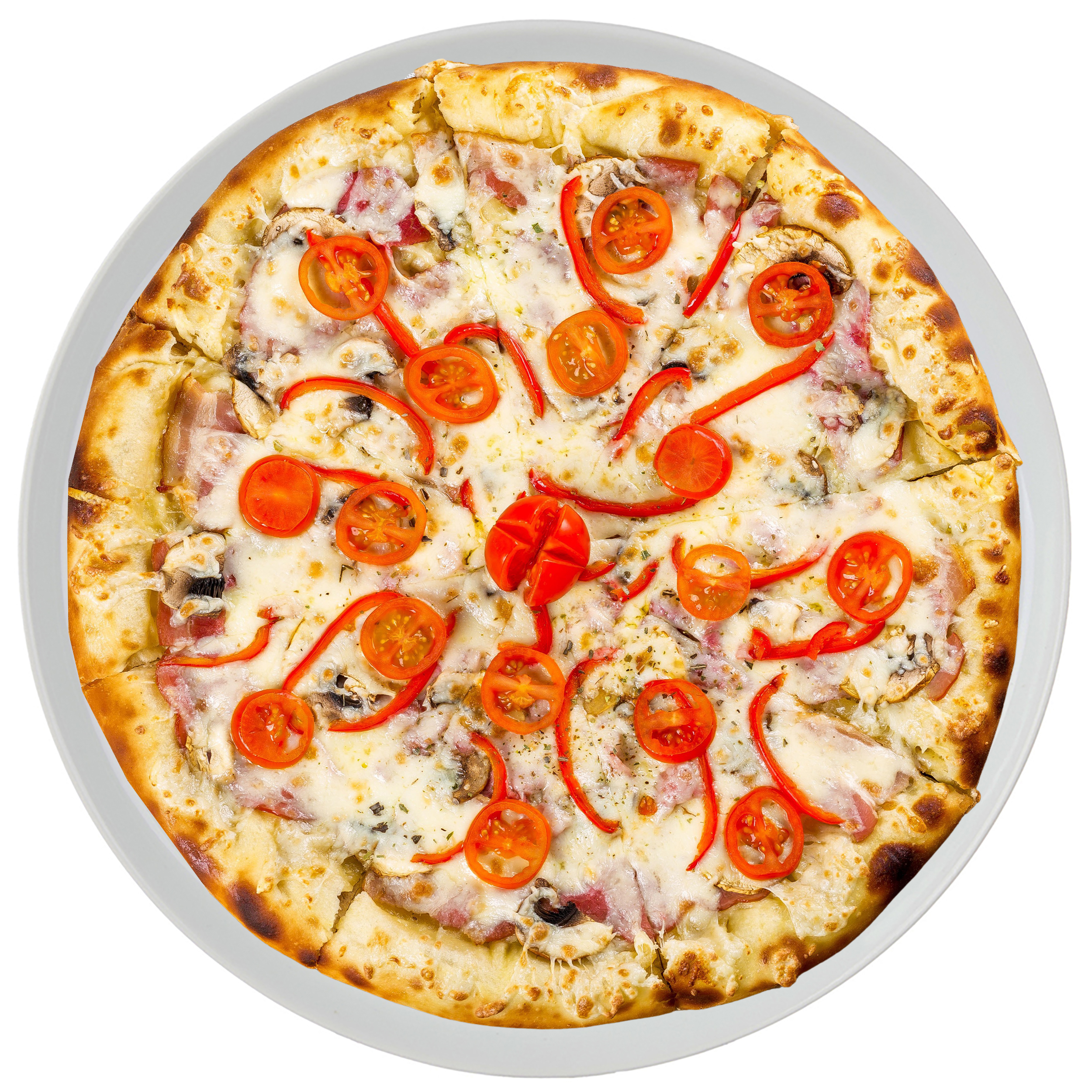 Pizzateller aus weißem Porzellan Ø 27 cm