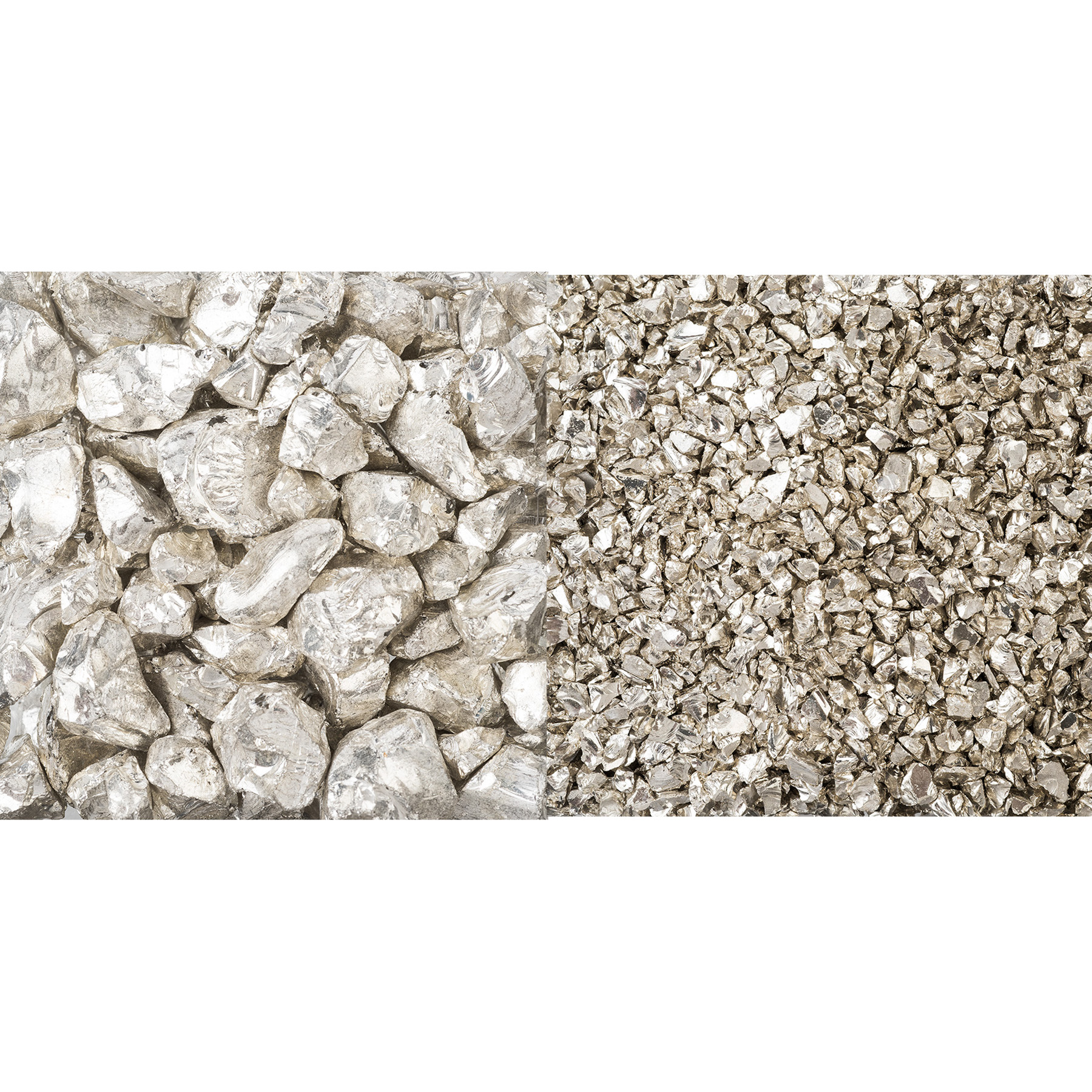 Glassteine versilbert zur stilvollen Dekoration, 450 g