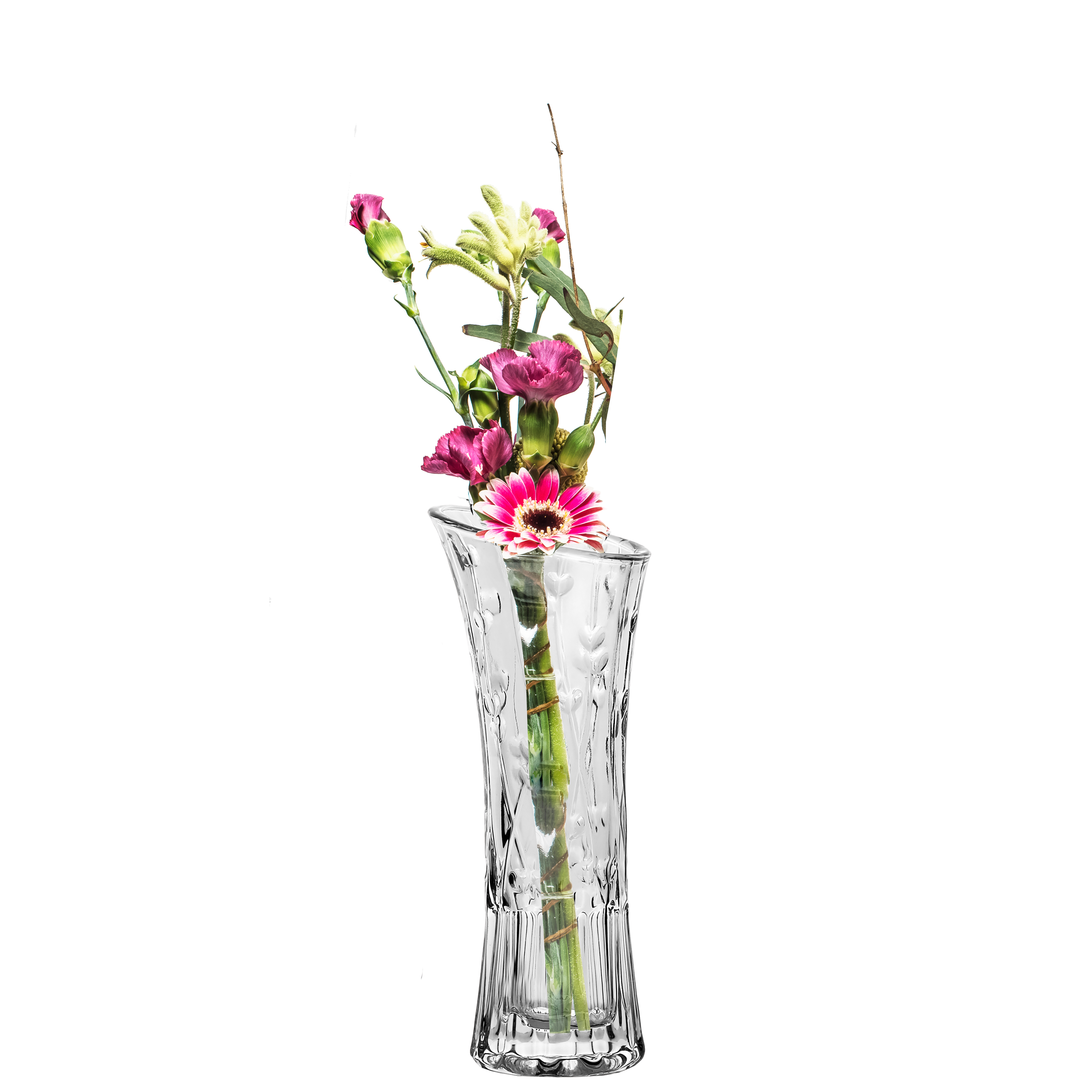 Vase aus Glas H 25 cm