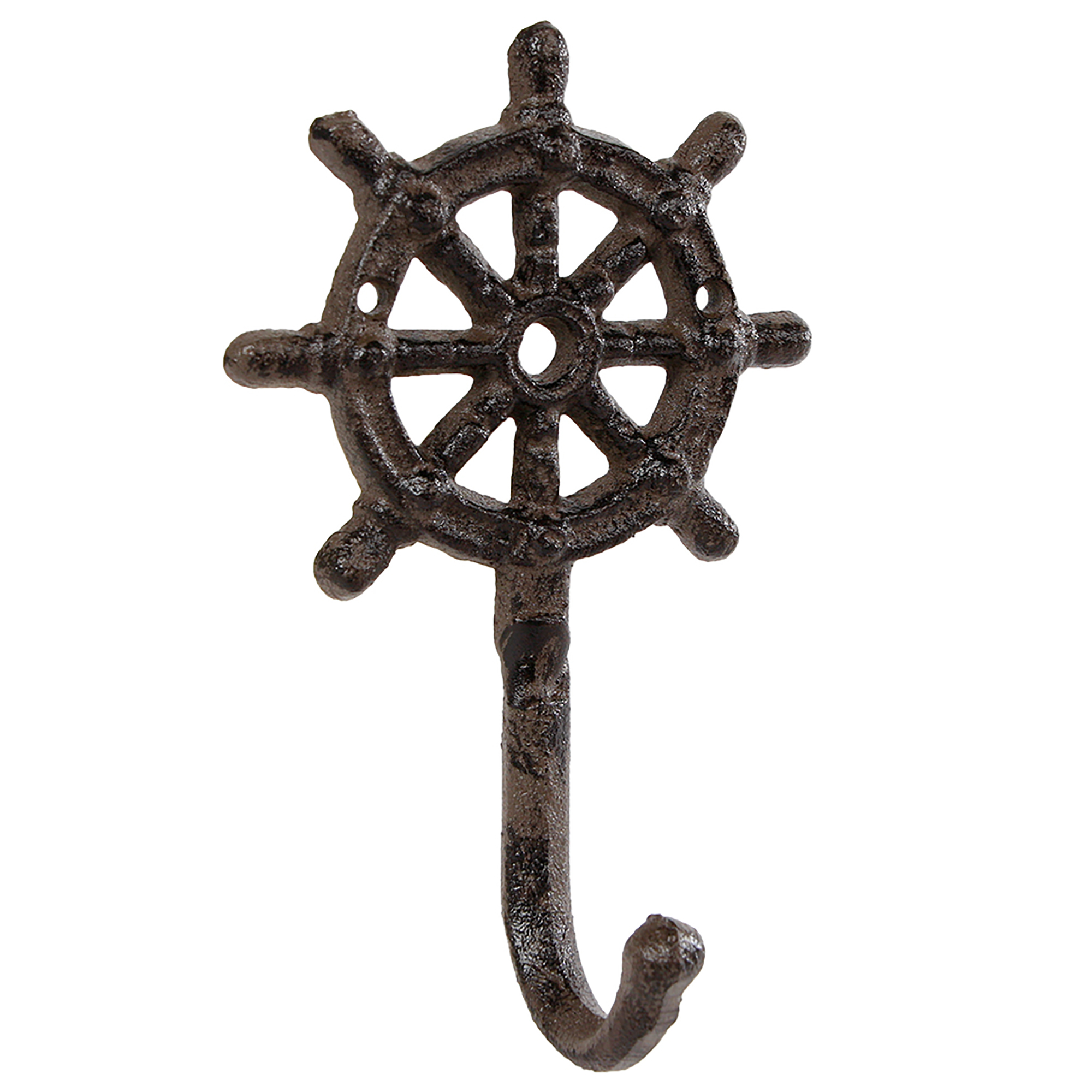 Wandhaken "Maritim" als Anker, Steuerrad oder Leuchtturm - Gusseisen