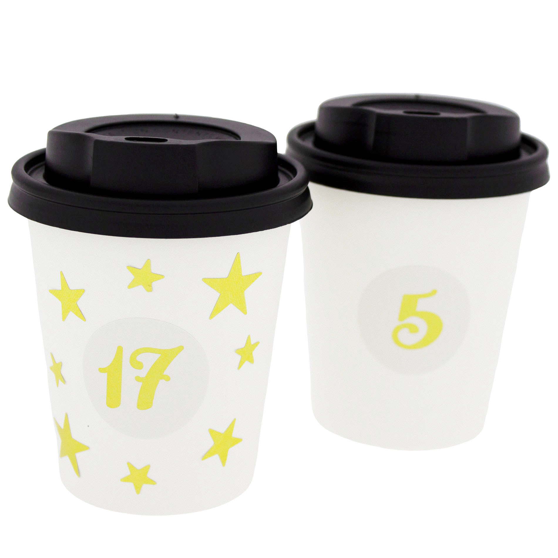 Adventskalender zum Befüllen - 24 x "Coffee zu Go" Becher