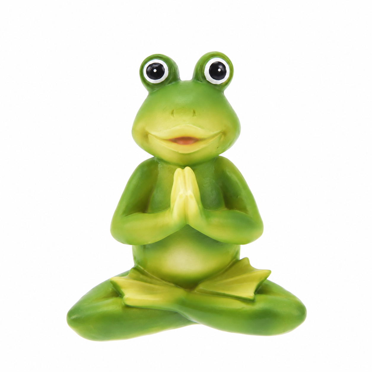 4er Set "Yoga Frosch" 14 x 5 x 10 cm - wetterfestes Polyresin