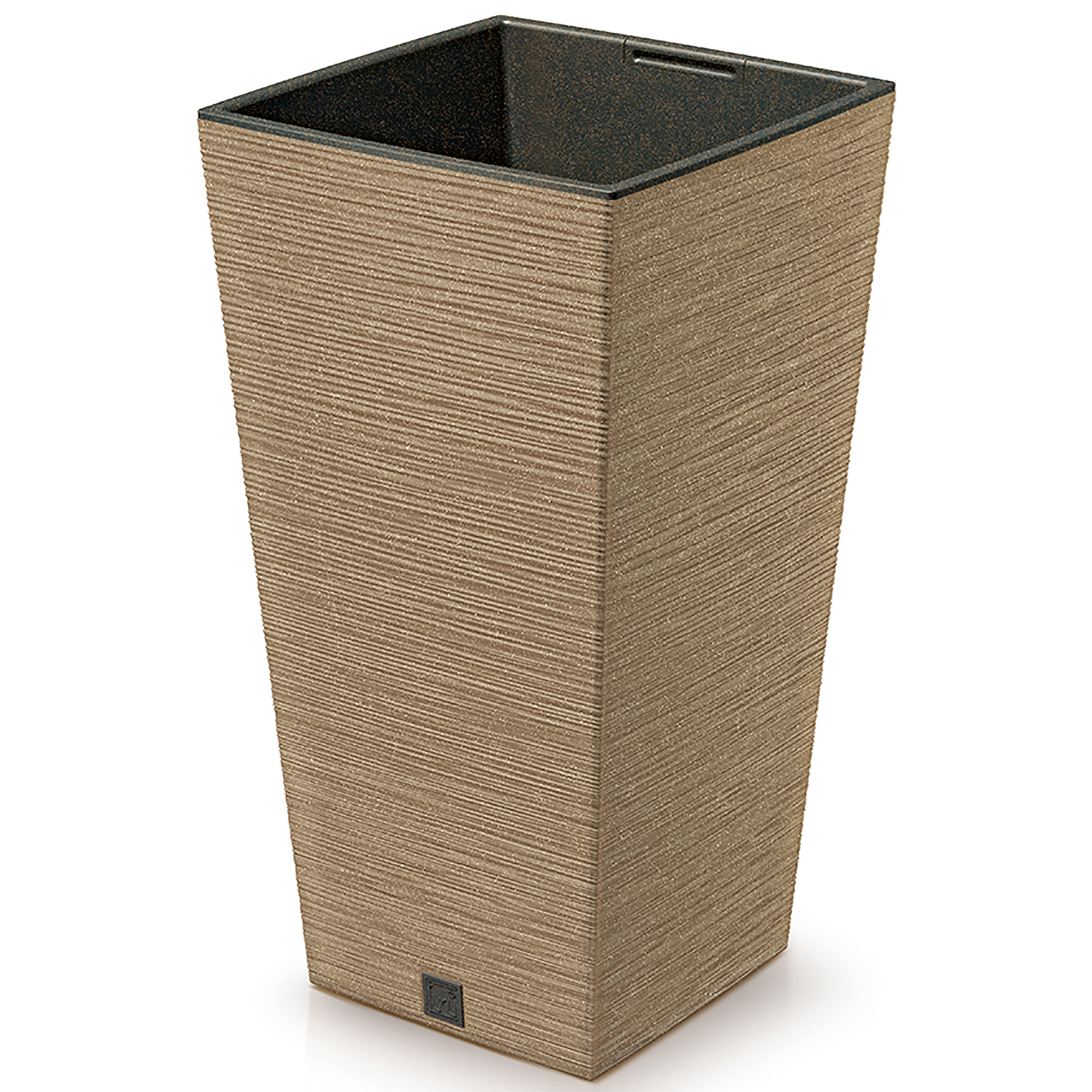 Pflanzsäule - Blumentopf FURU Slim - ECO Wood - mit natürlichem Holzanteil