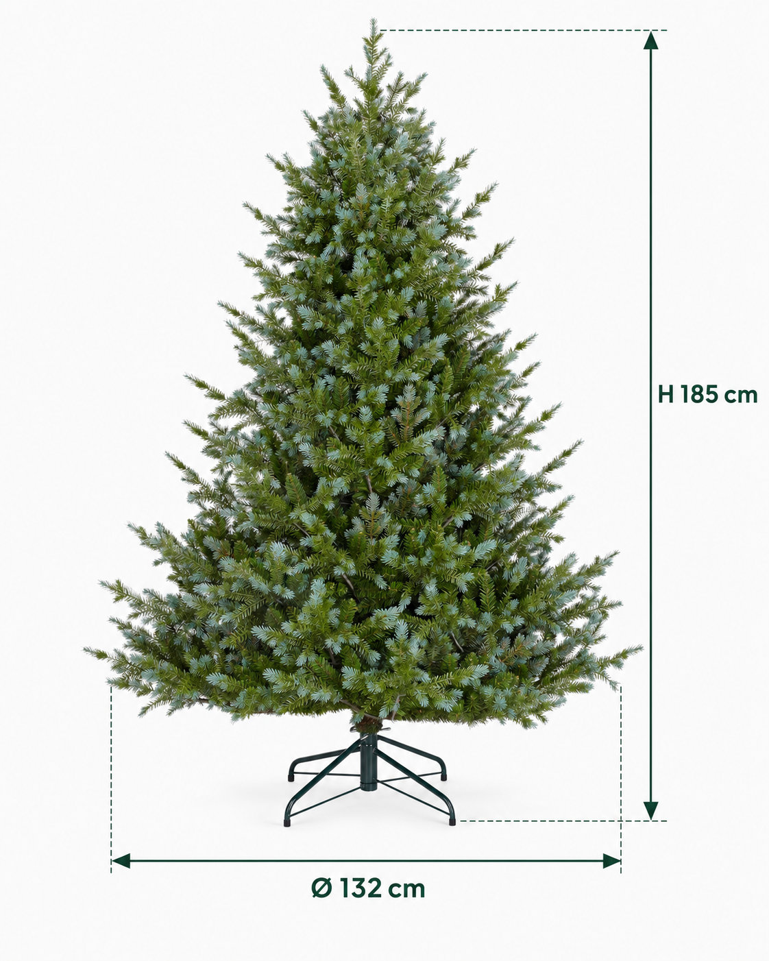 Großer künstlicher Weihnachtbaum - naturgetreu - 185 cm oder 215 cm