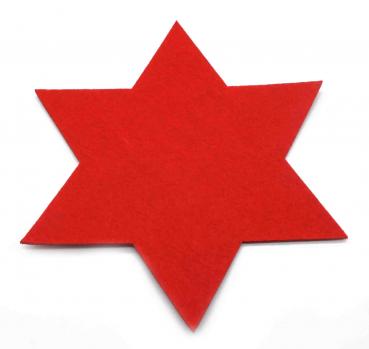 6 x Filzsterne in verschiedenen Größen und Farben Ø 15 cm, 20 cm, 35 cm - Deko und Tischset