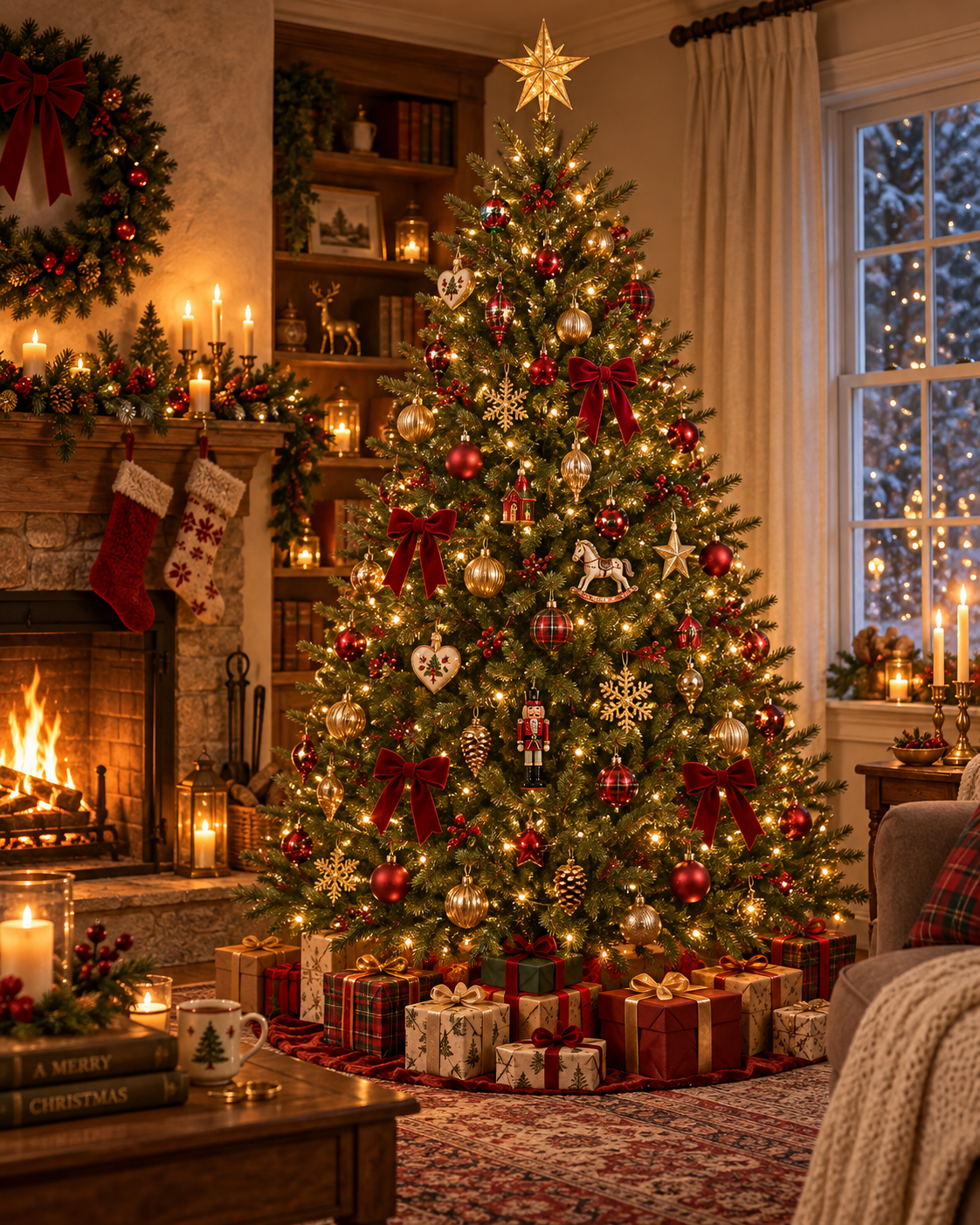 Großer künstlicher Tannenbaum - naturgetreu - H 185 und 215 cm