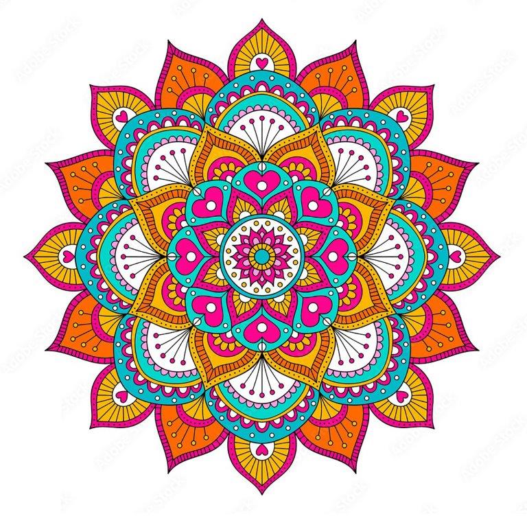 5D Diamant Painting Mandala 30 x 30 cm inkl. Zubehör