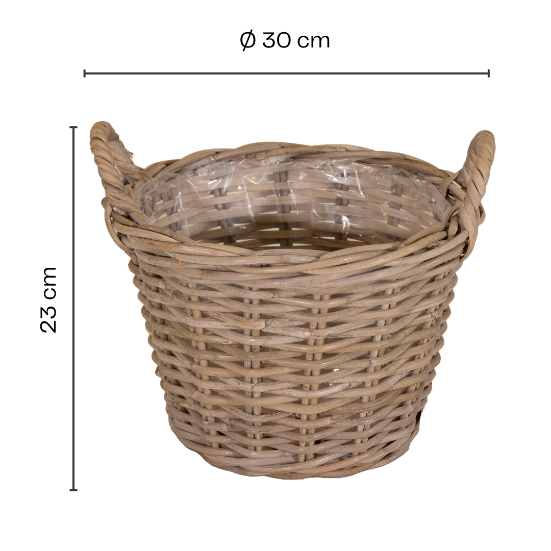 Ø 30 cm - H 23 cm (helle Folie)