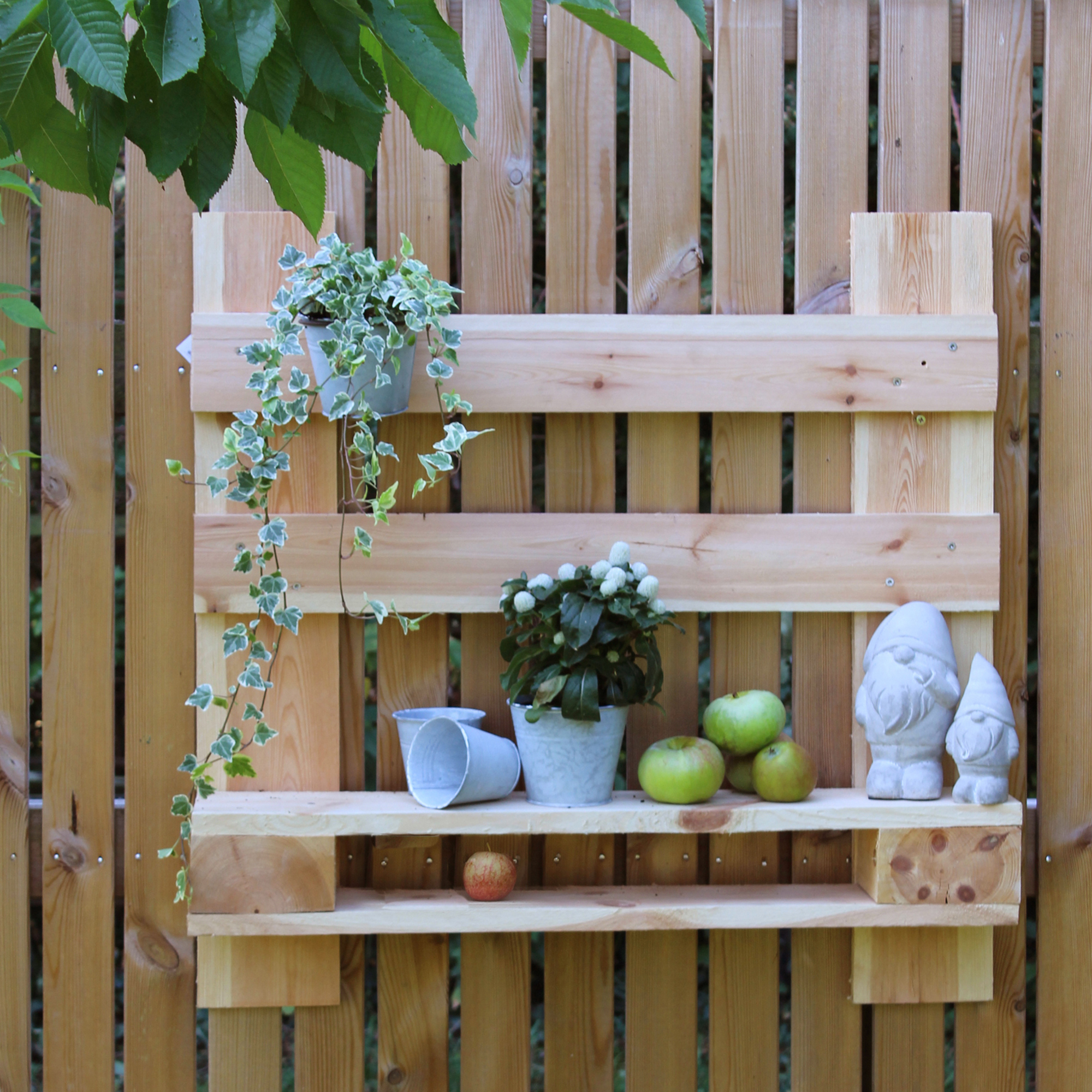 Blumenkasten für Paletten aus Zink oder Kunststoff