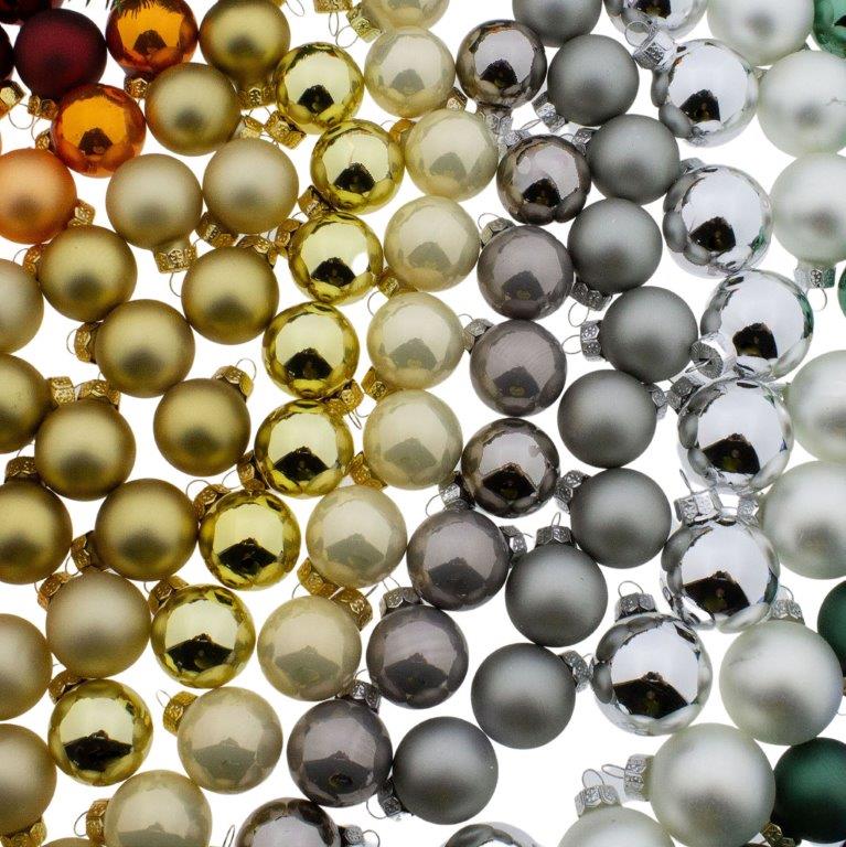 Kleine Baumkugeln aus Glas 25 mm oder 30 mm