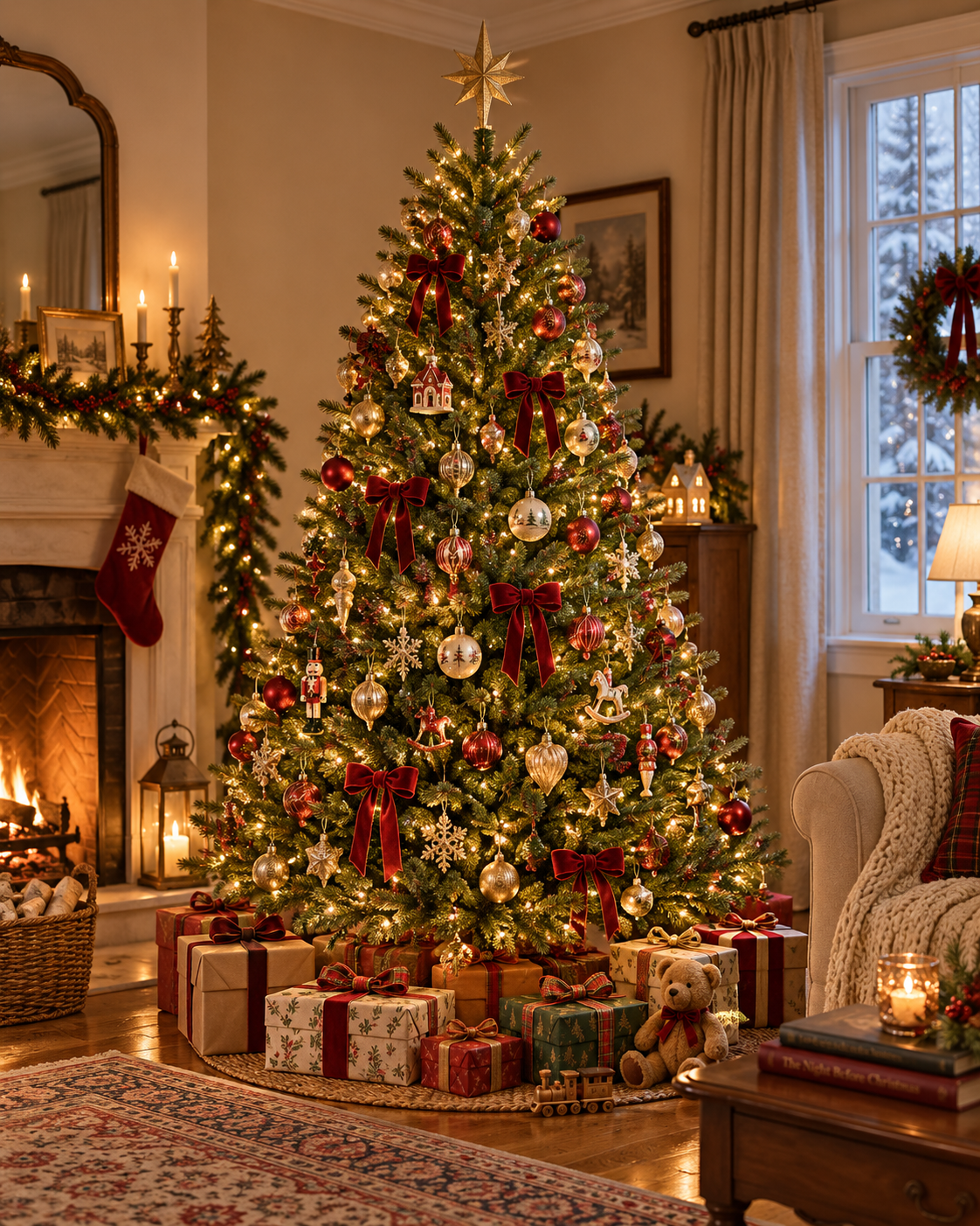 Großer künstlicher Tannenbaum - naturgetreu - H 185 oder 215 cm