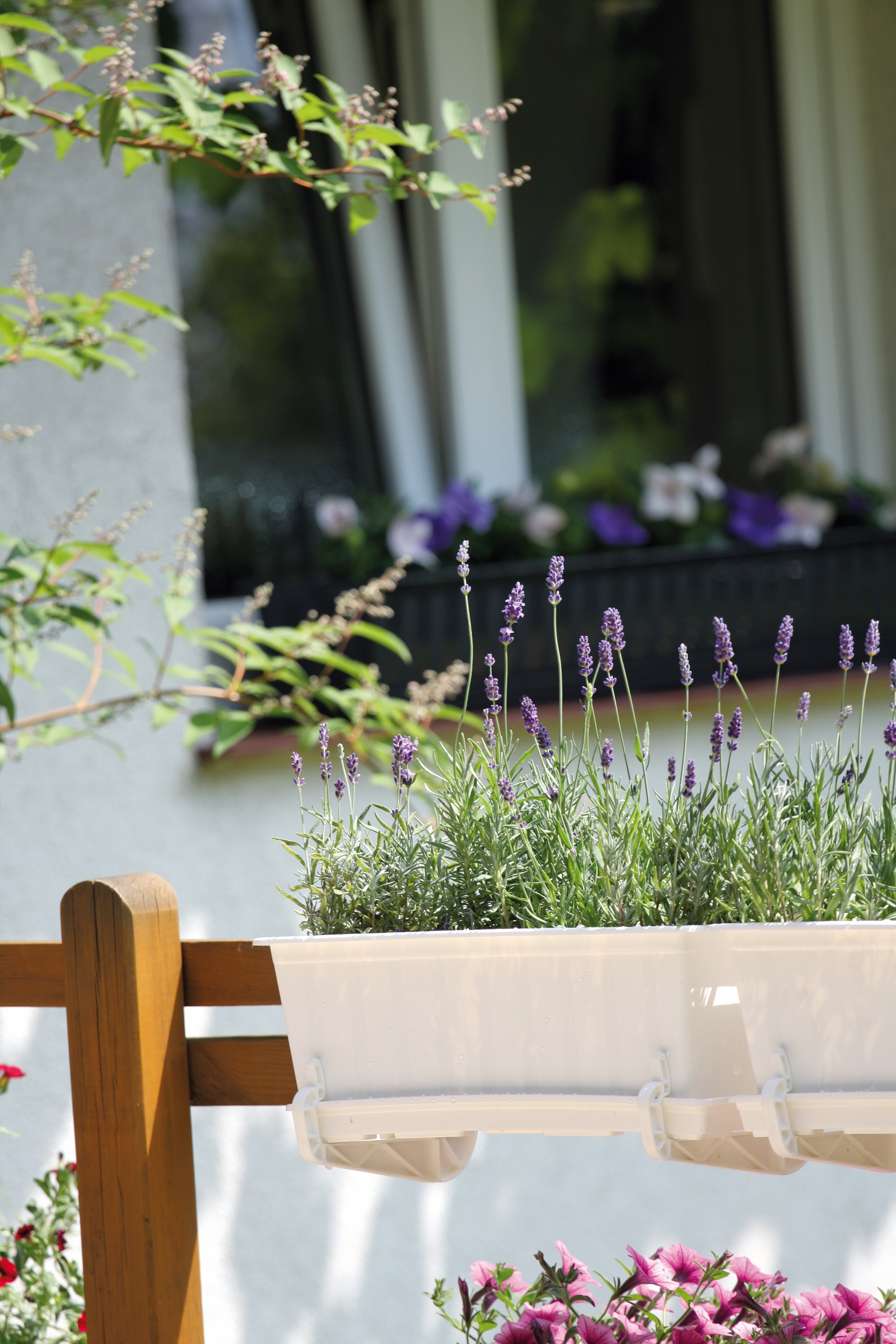 Blumenkasten aus Kunststoff - wetterfest - Modell Ratolla Set