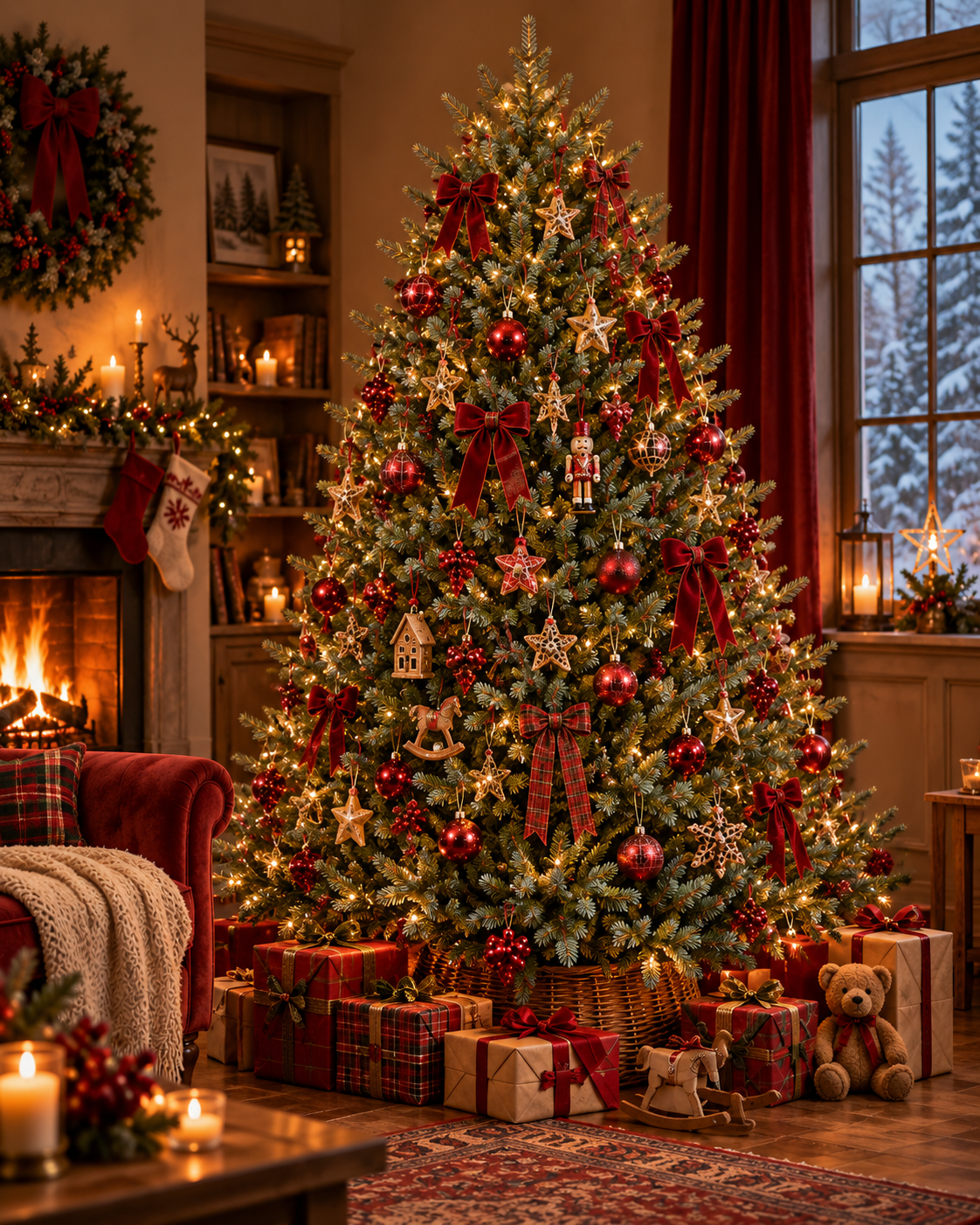 Großer künstlicher Weihnachtbaum - naturgetreu - 185 cm oder 215 cm