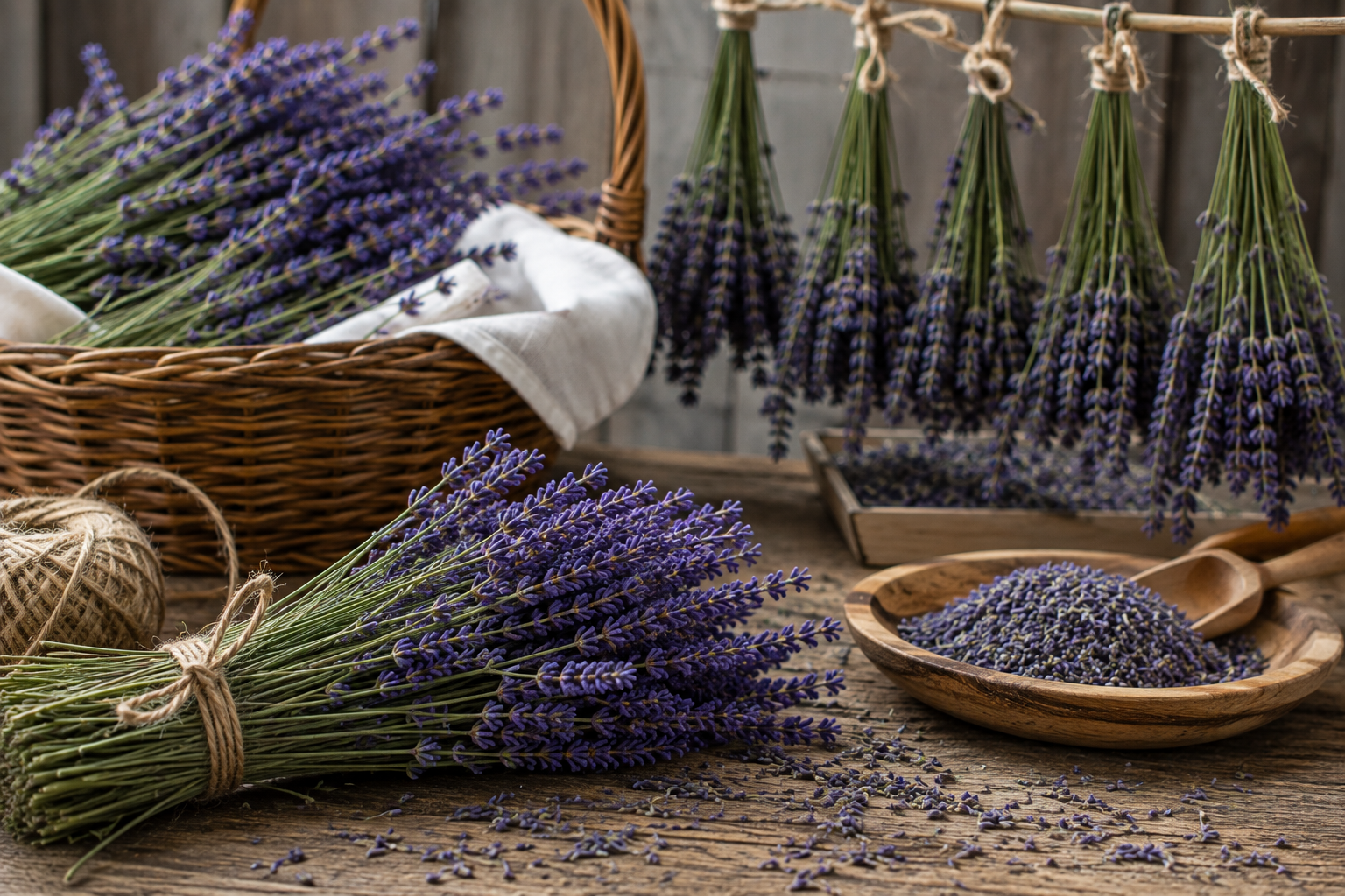 Lavendel trocknen: So gelingen dir perfekte Blüten für Duft und Deko