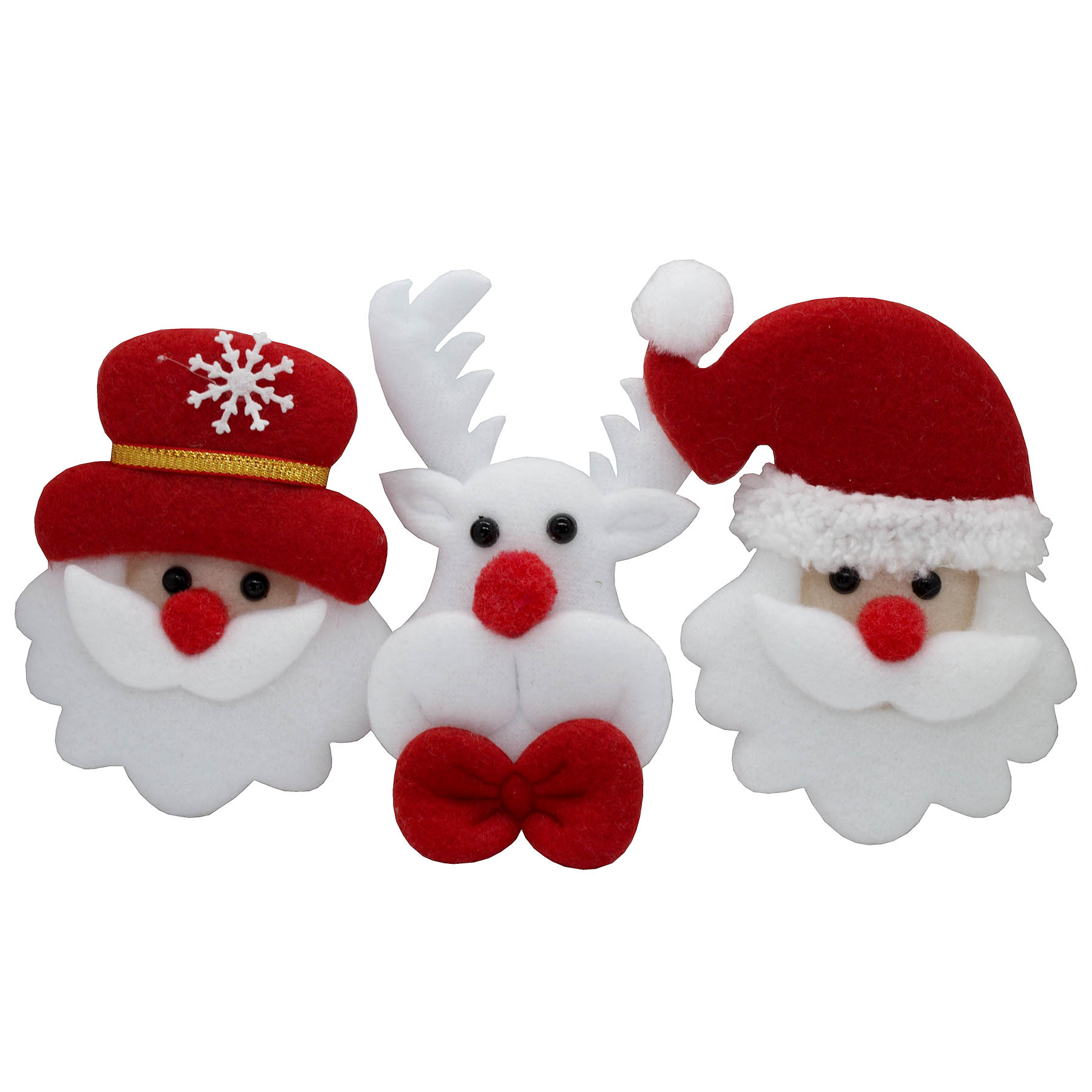 LED Weihnachtsanstecker Blink-Button - 3 Design - inkl. Batterie
