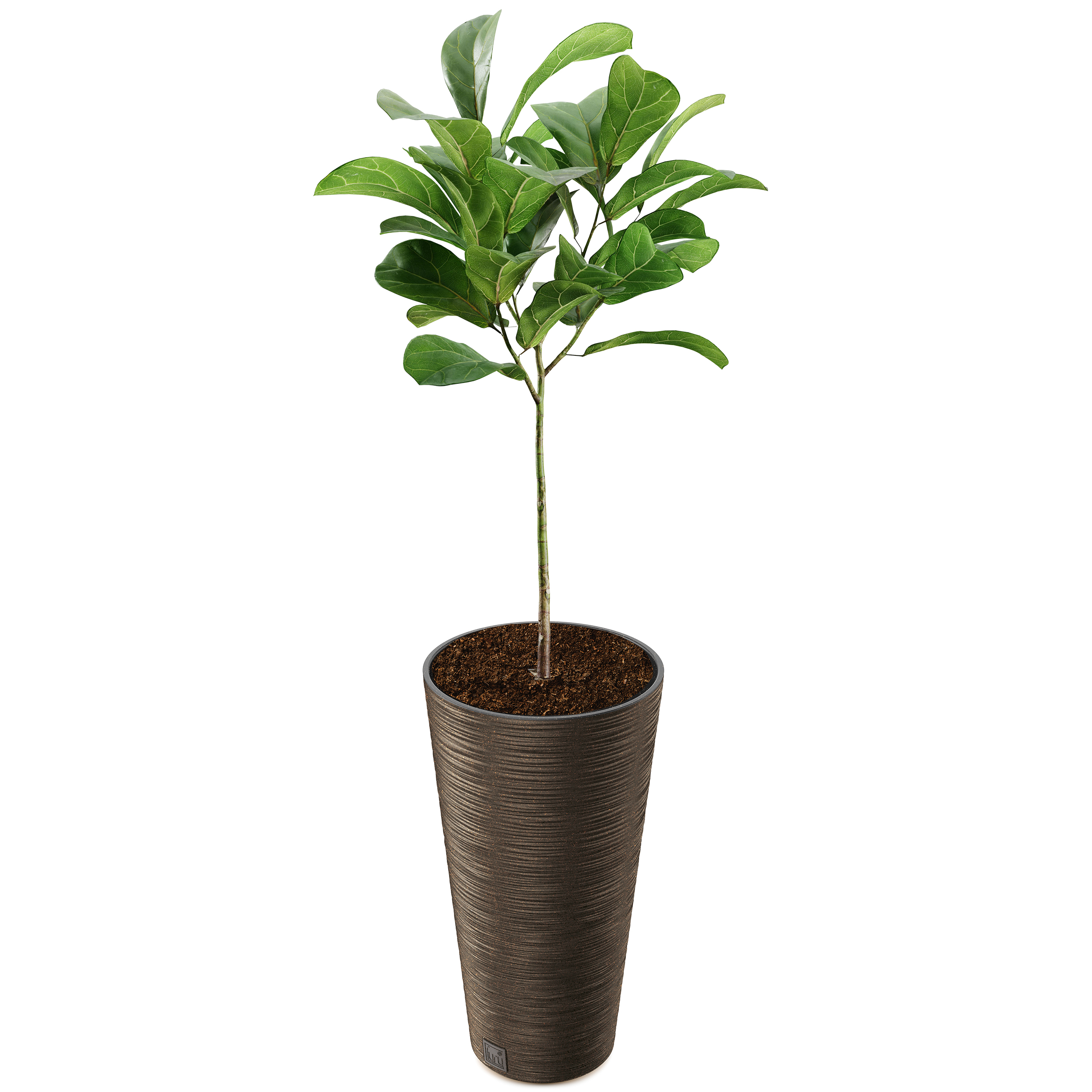 Pflanzsäule - Blumentopf FURU Slim - ECO Wood - mit natürlichem Holzanteil