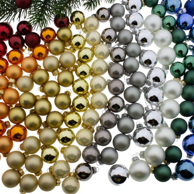 Kleine Baumkugeln aus Glas 25 mm oder 30 mm