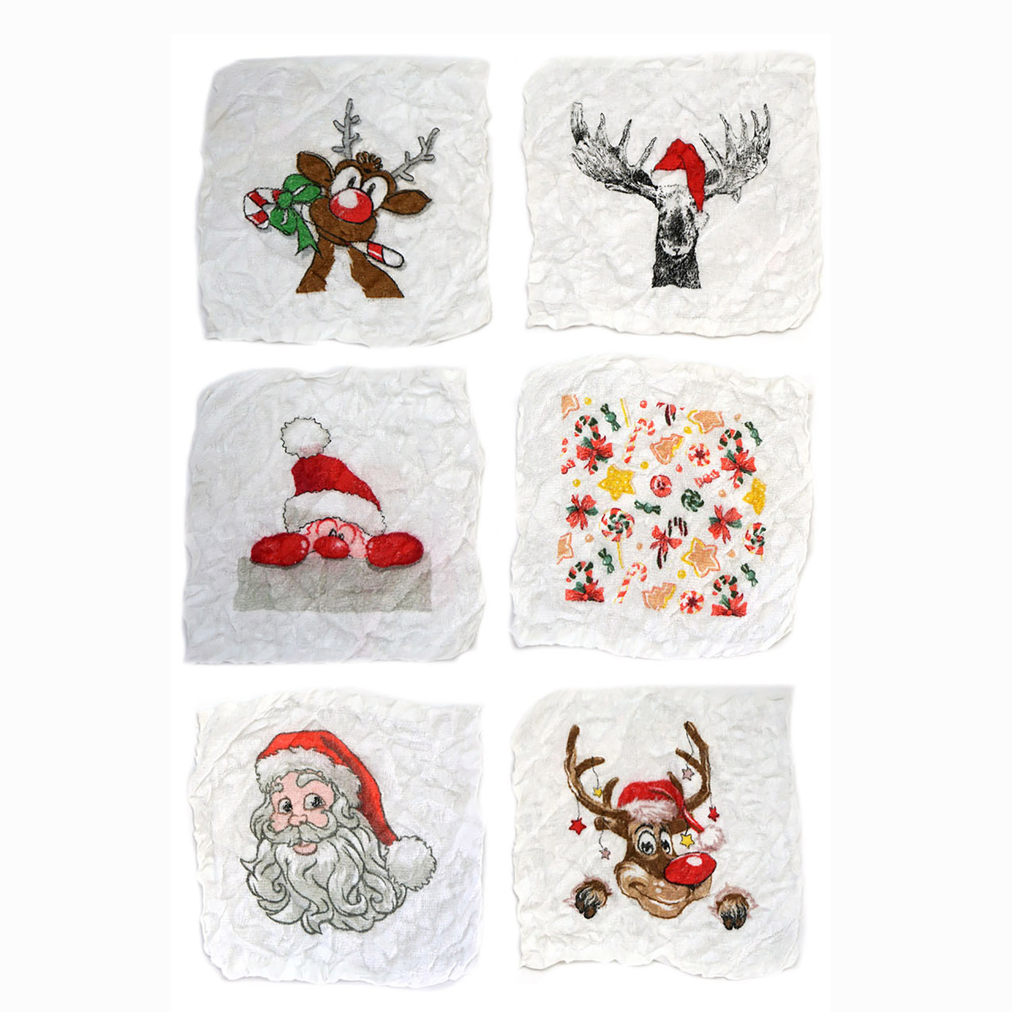 Magische kleine Handtücher X-MAS für Weihnachten 30 x 30 cm