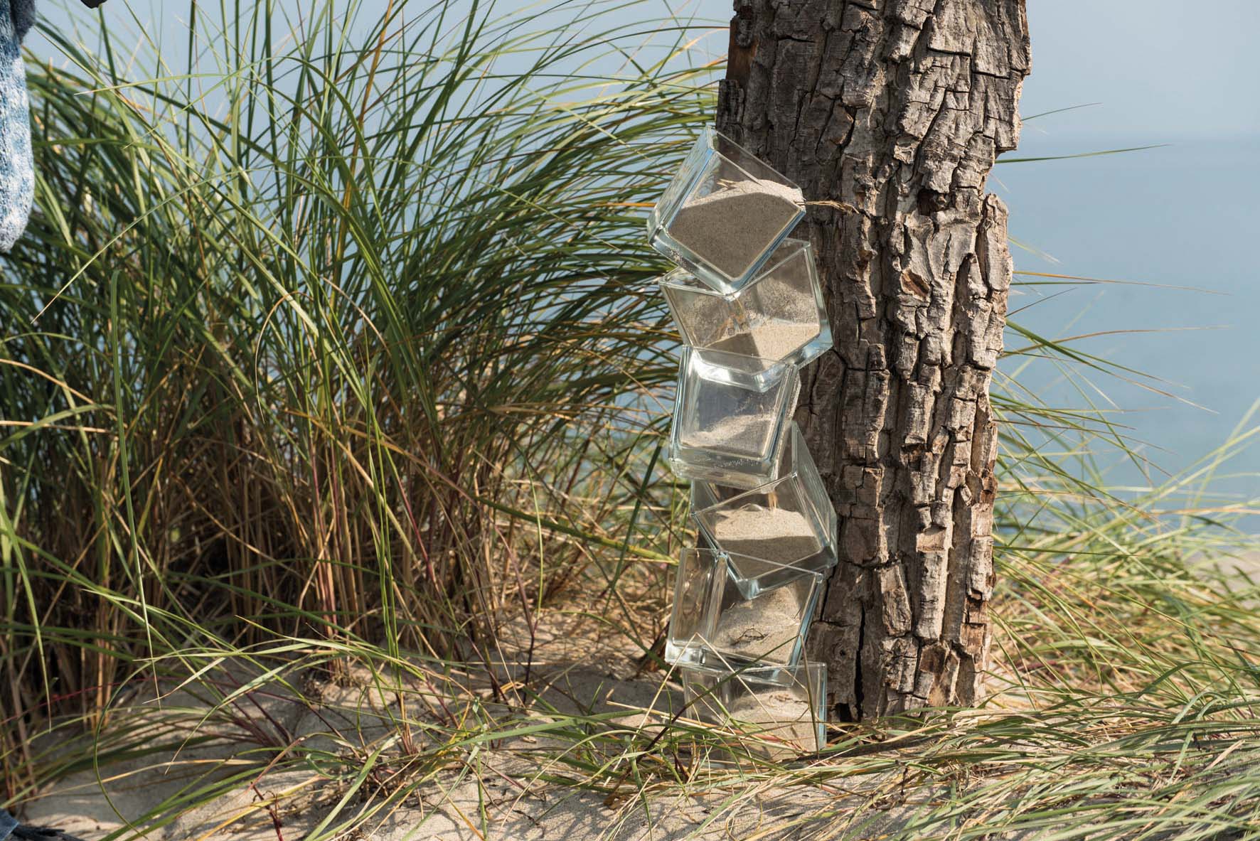 12 x Glaswürfel als Windlicht H 6 cm - Vorspeisengläser Dessertgläser