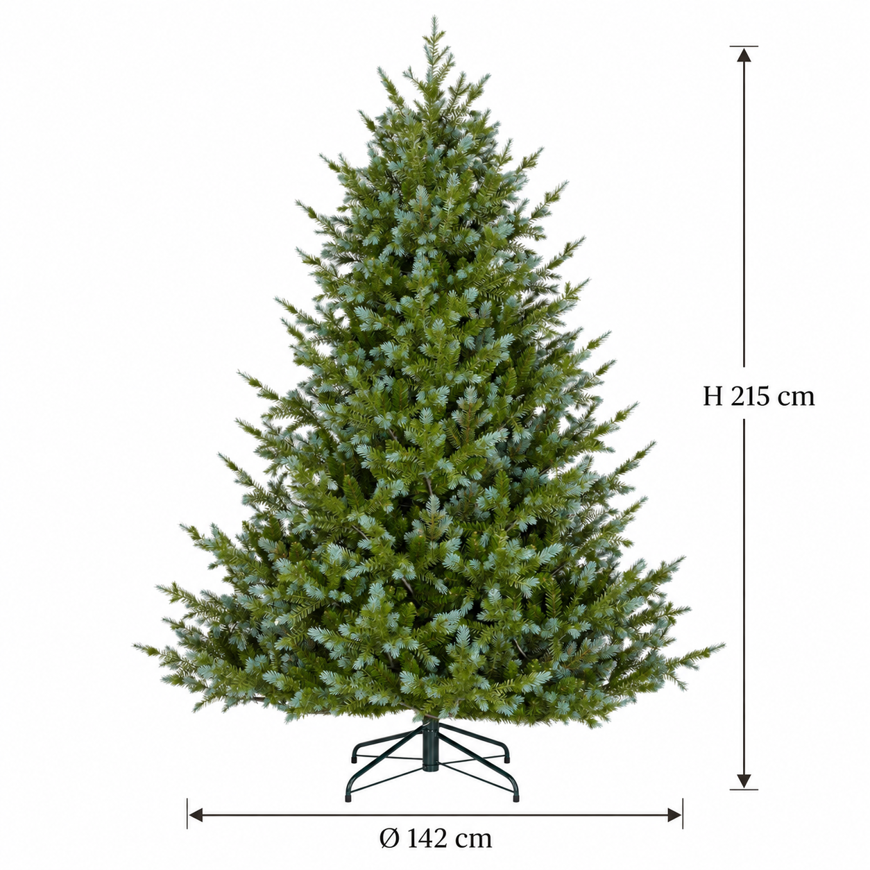 Großer künstlicher Weihnachtbaum - naturgetreu - 185 cm oder 215 cm