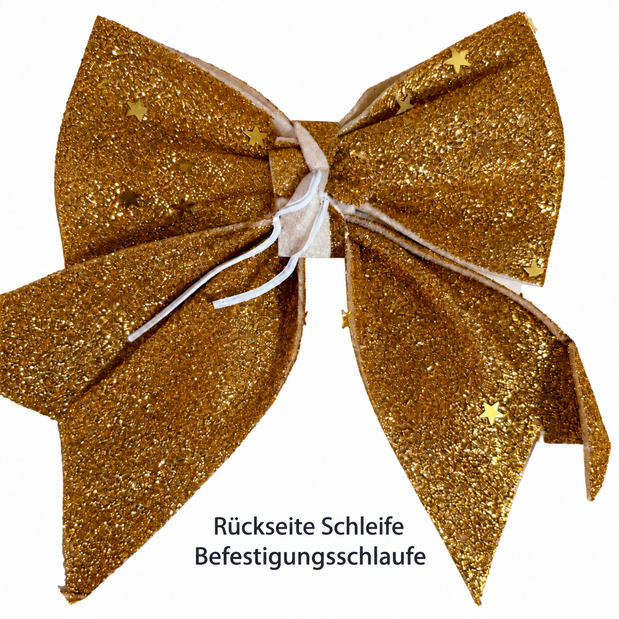 12 x Schleifen aus Polyester 12 x 13 cm in verschiedenen Ausführungen