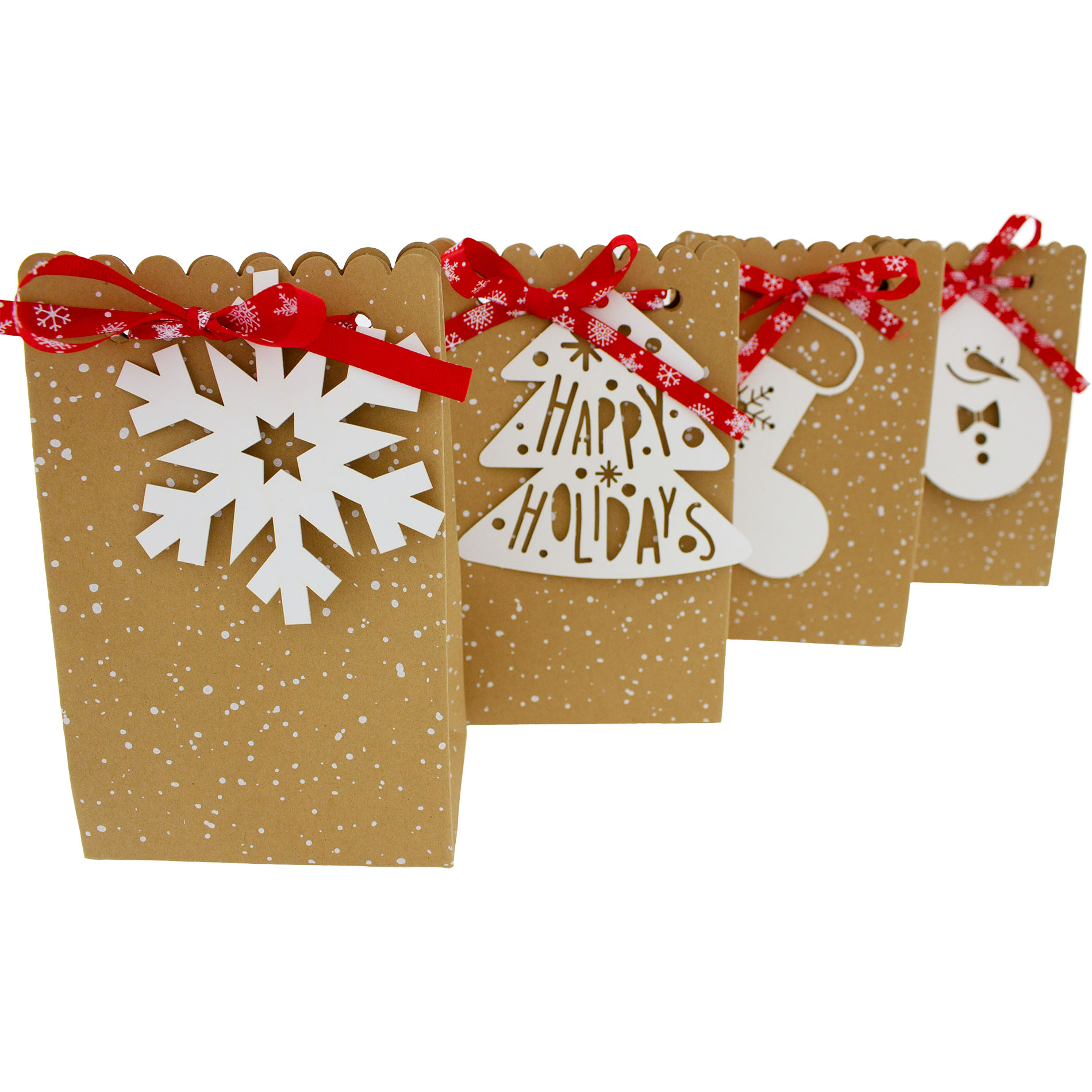 Adventskalender zum Befüllen aus Papiertüten 18 x 11,5 cm
