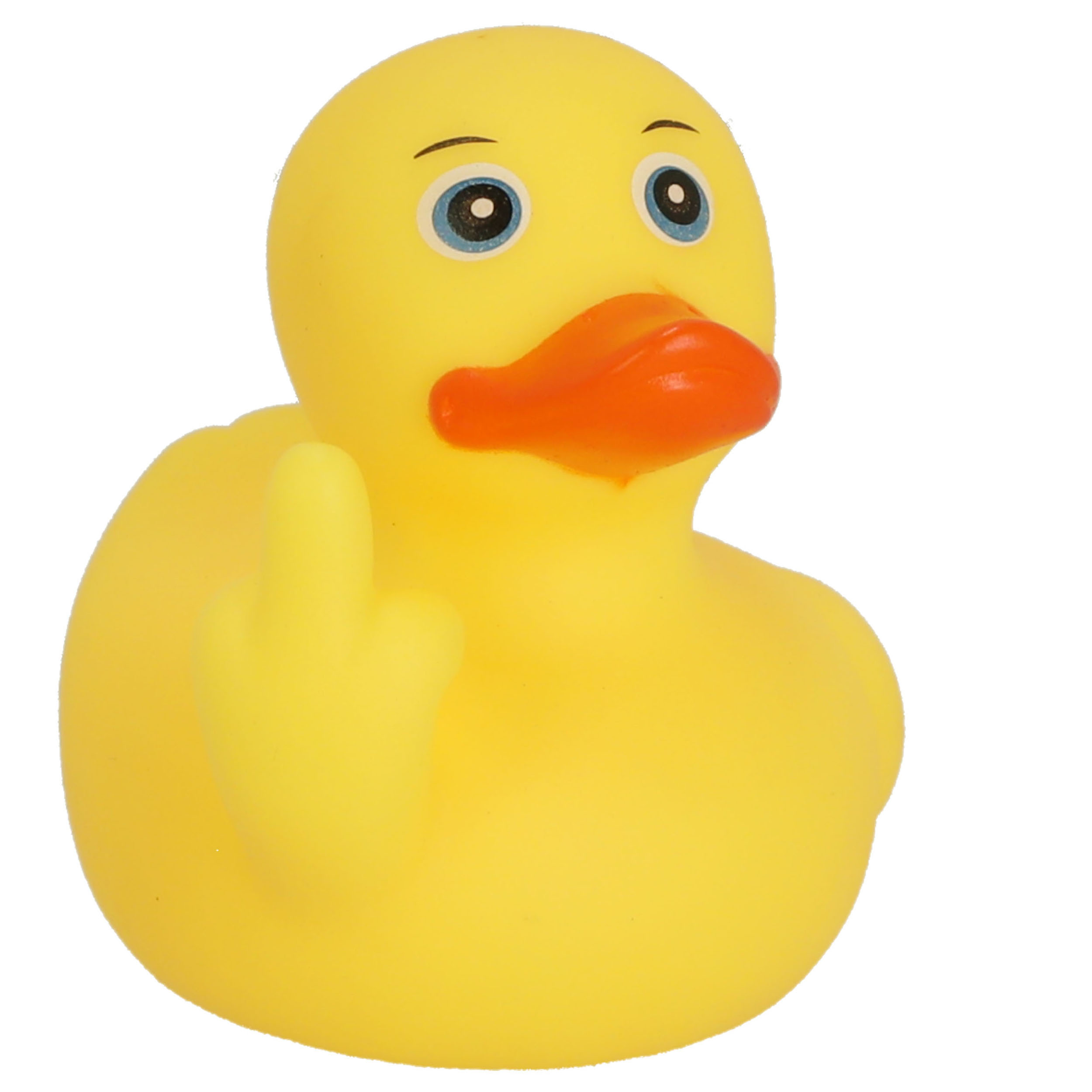 Quietsche-Badeente "Mittelfinger" 8 x 8 x 7,5 cm