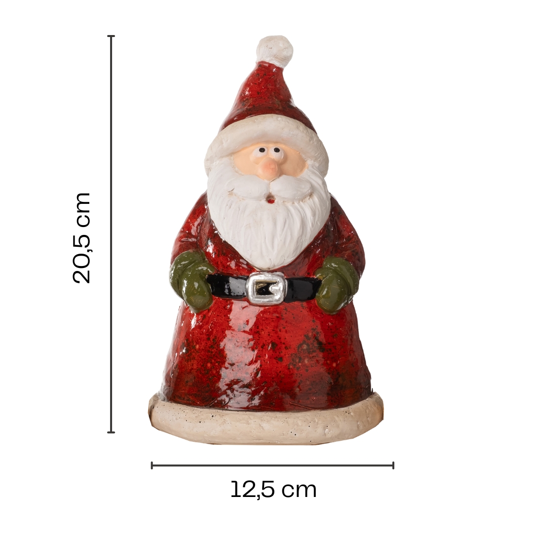 X-Mas Zaunhocker aus Keramik im weihnachtlichen Outfit