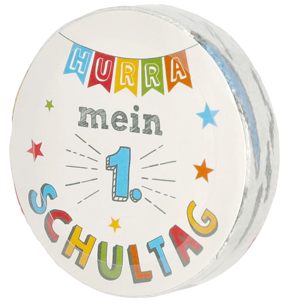 Magisches kleines Handtuch "Hurra...mein 1. Schultag" zur Einschulung