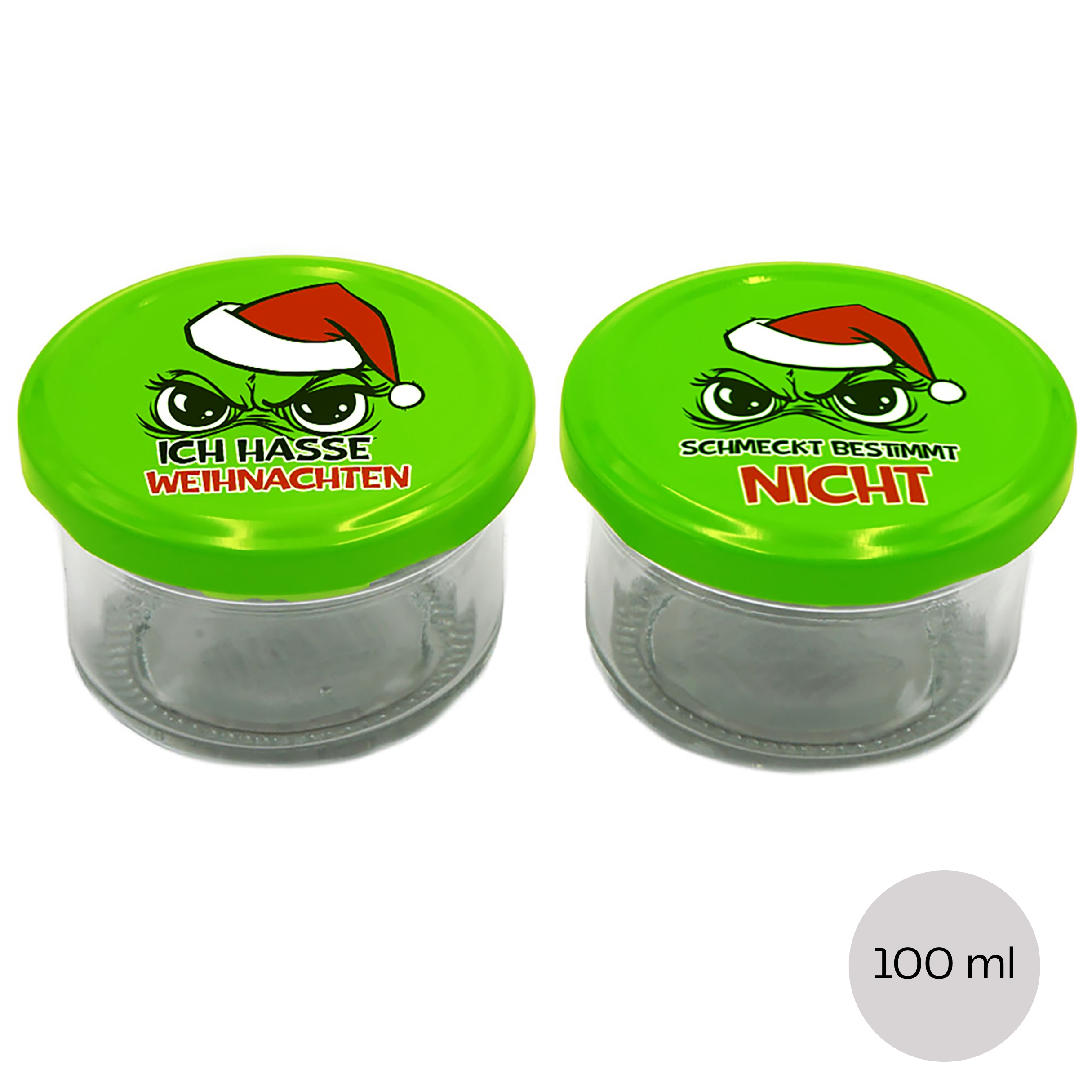 6 x Einmachgläser - Vorratsgläser "Festtags-Muffel"