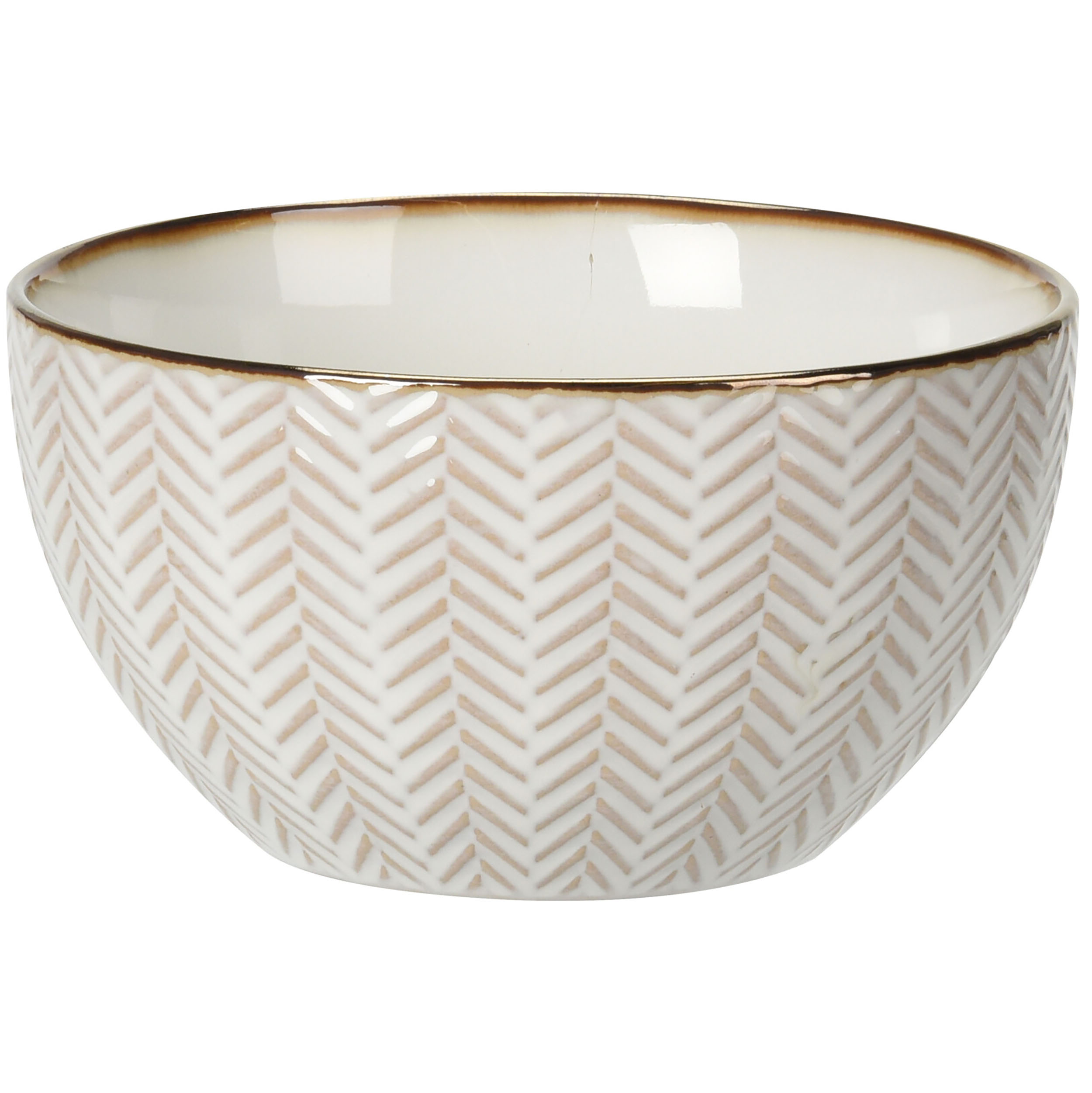 4-tlg. Set Schalen aus Porzellan in vier Design sortiert 680 ml
