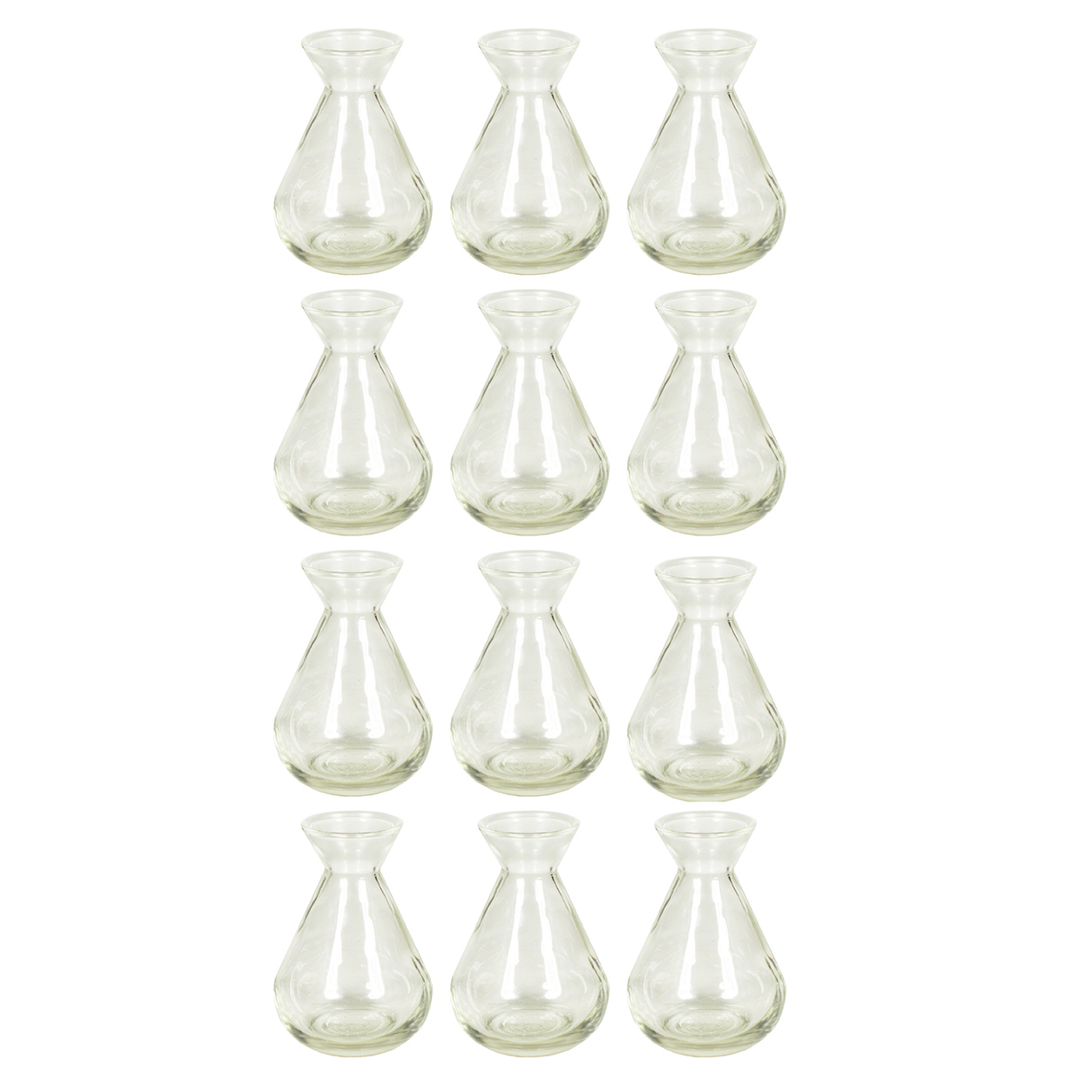 12 x Vasen in stilvoller Optik H 10 cm