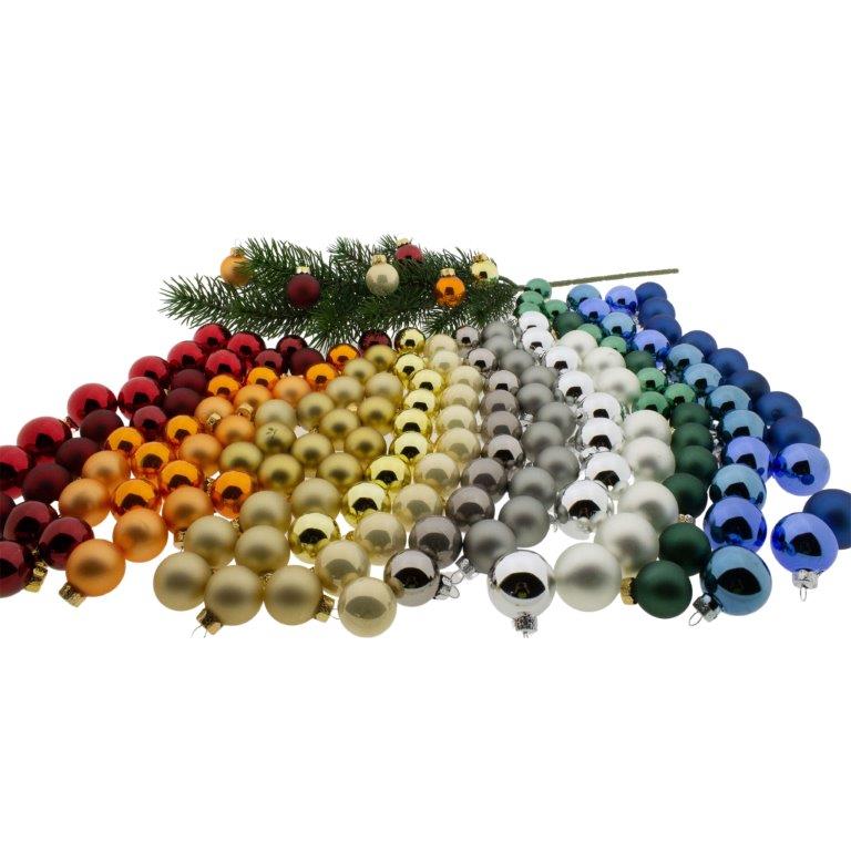 Kleine Baumkugeln aus Glas 25 mm oder 30 mm