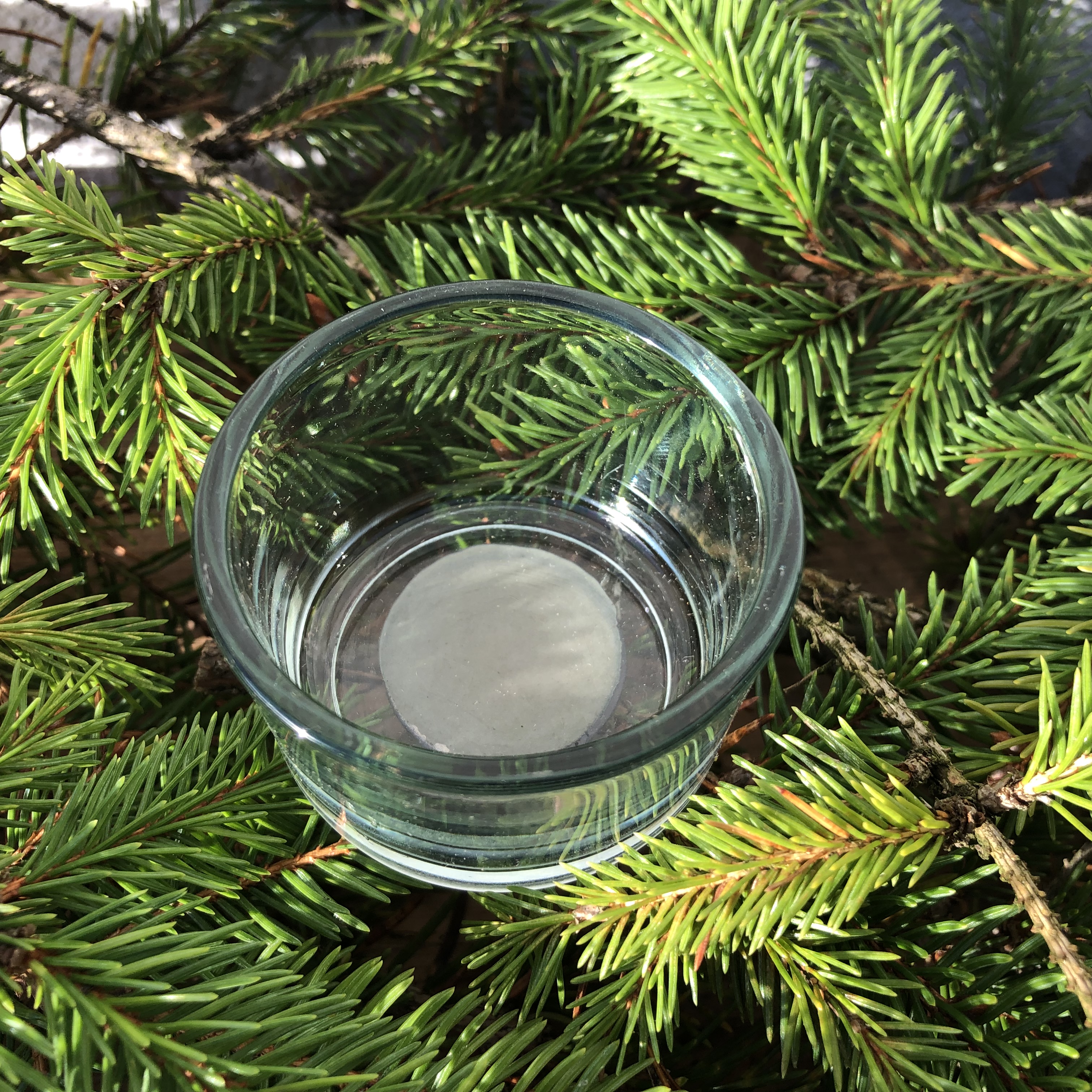 4-tlg. Set Adventskranz-Stecker aus Glas oder Metall