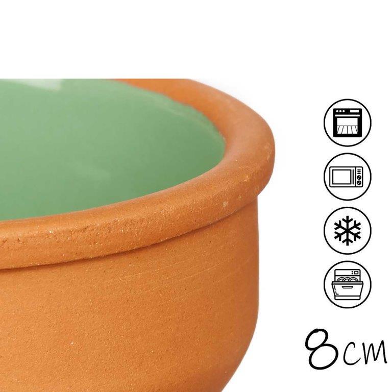 Tapasschalen - Set - Cazuelas - Tongeschirr mit bunter Innen-Glasur