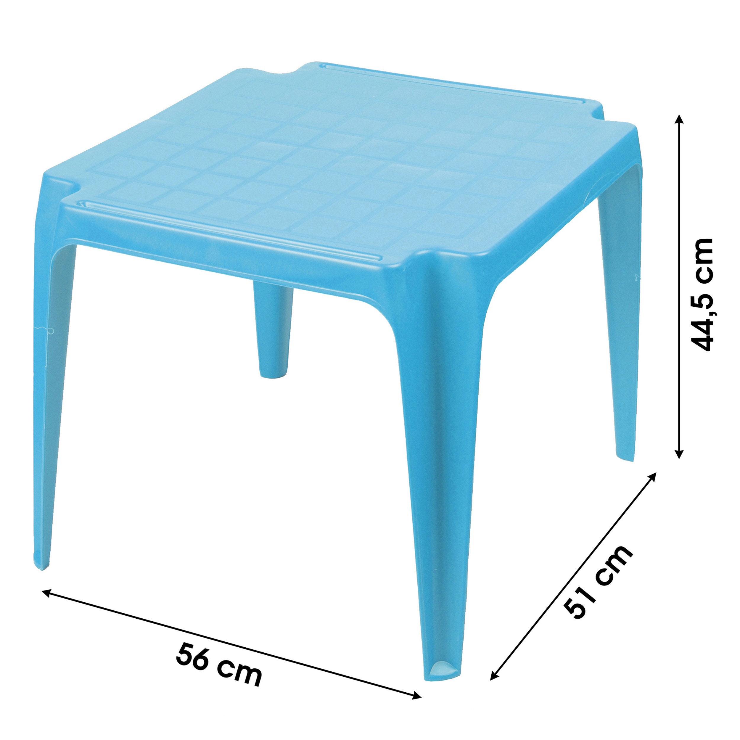 Kindertisch aus wetterfestem Kunststoff H 44,5 cm