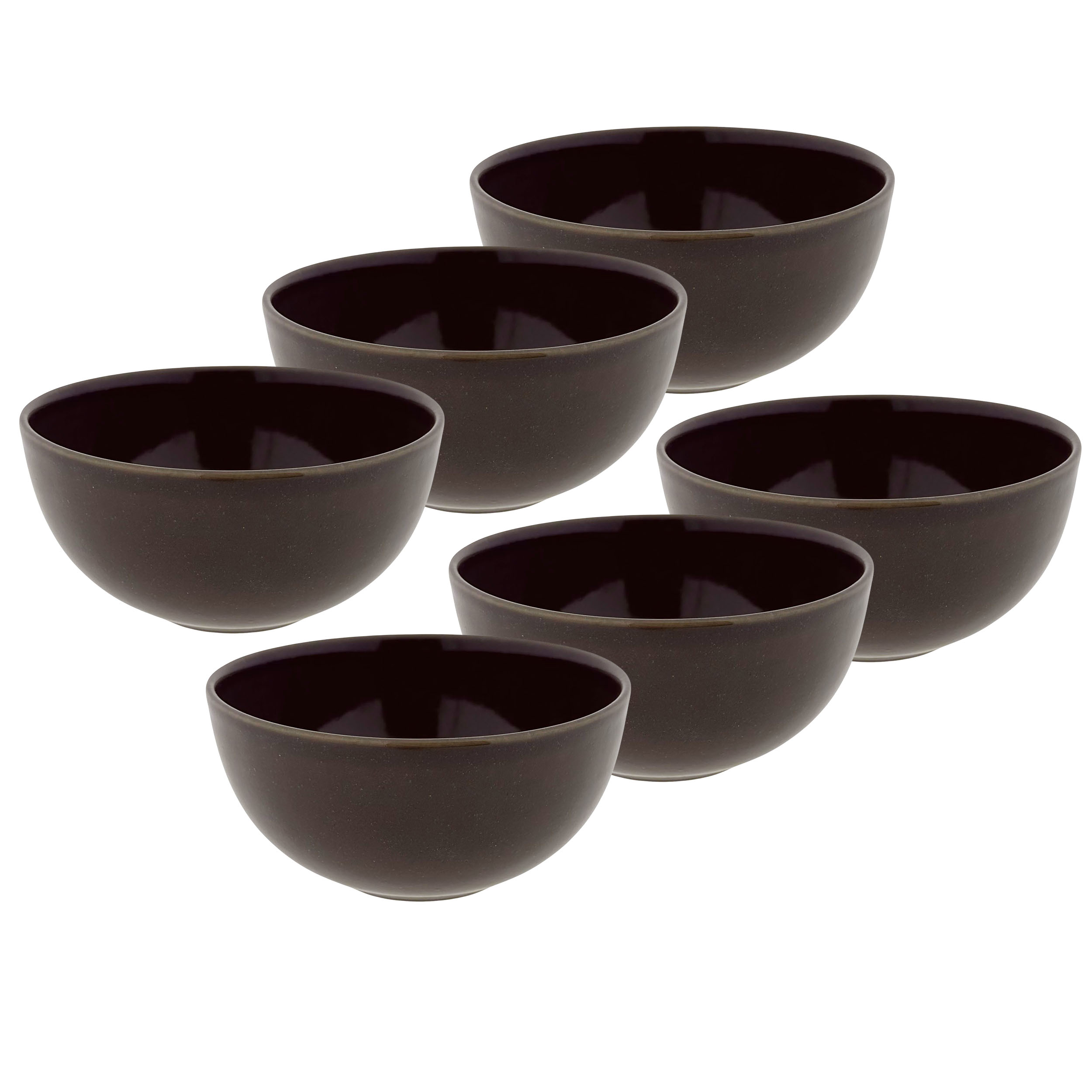 6-tlg. Set Schalen aus Keramik Ø 15,5 cm - 650 ml