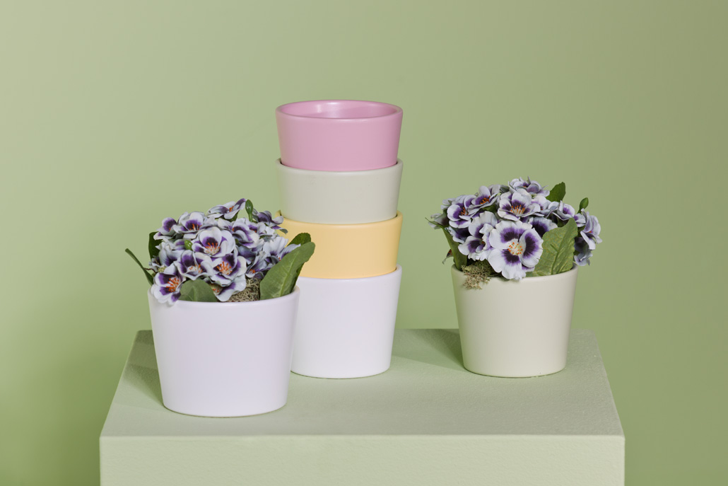 Blumenübertopf für Primeln H 9,3 cm - 12 cm