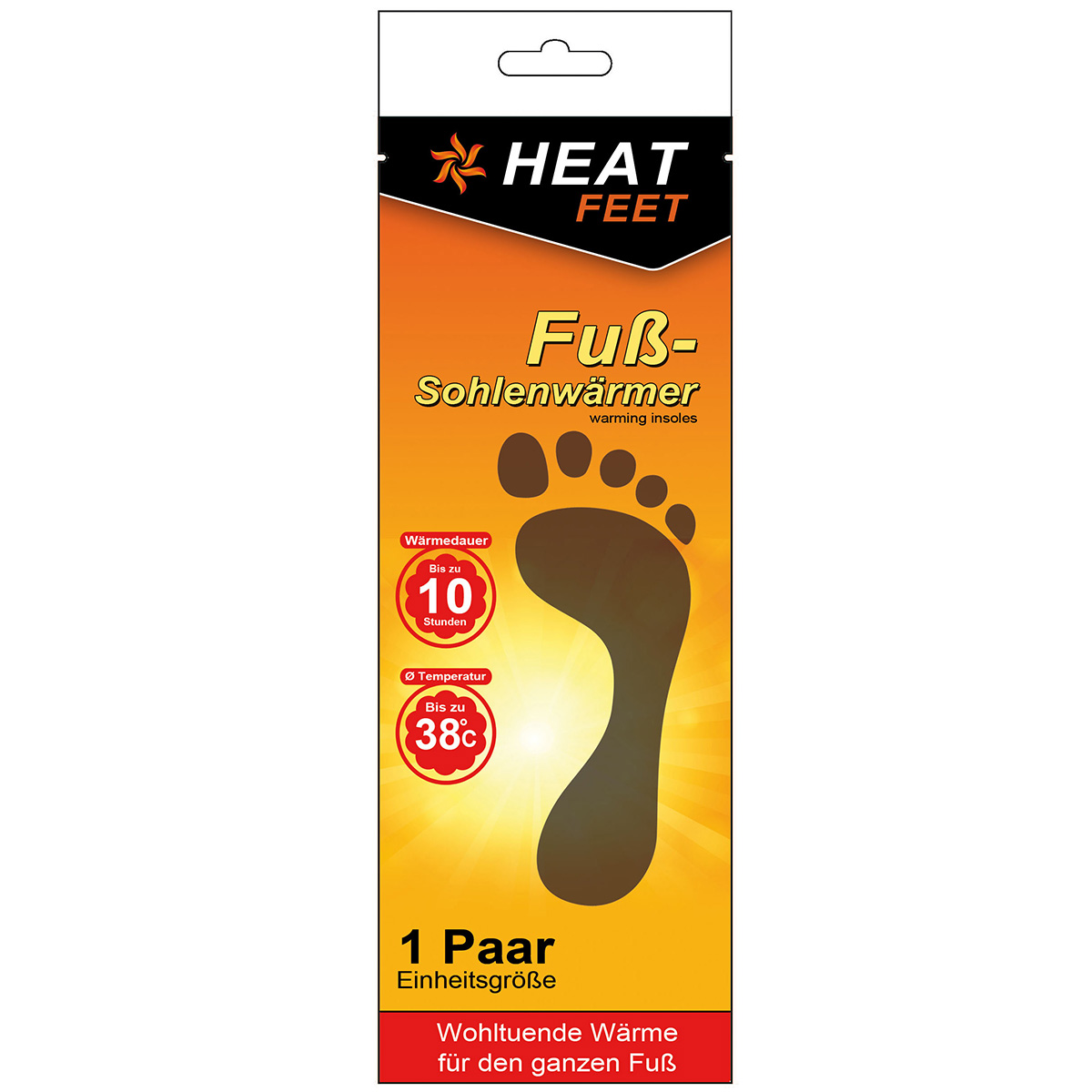 12 Paar Einlegesohlen "Heat Feet"
